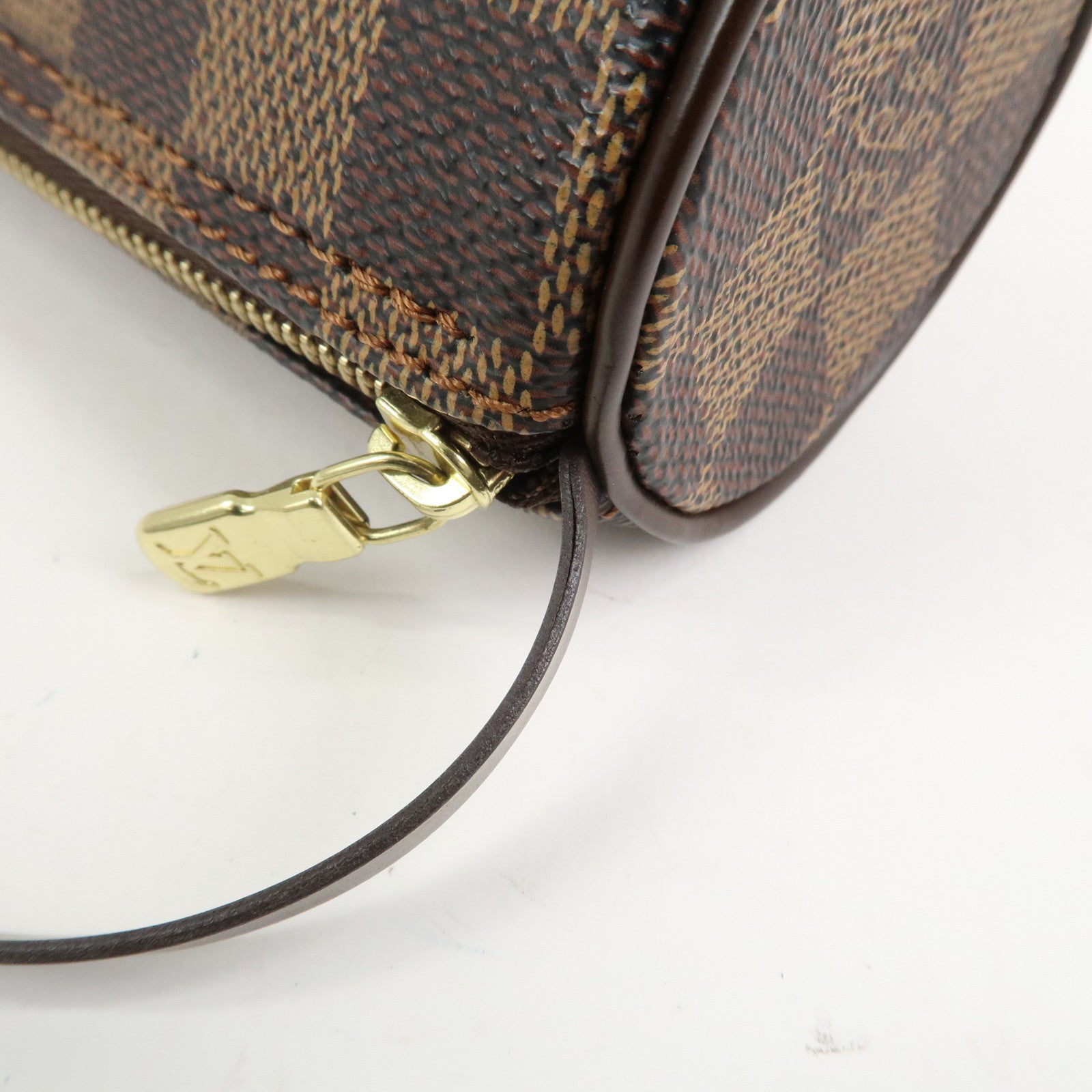 Louis Vuitton Damier Ebene Mini Pouch for Papillon Bag Brown