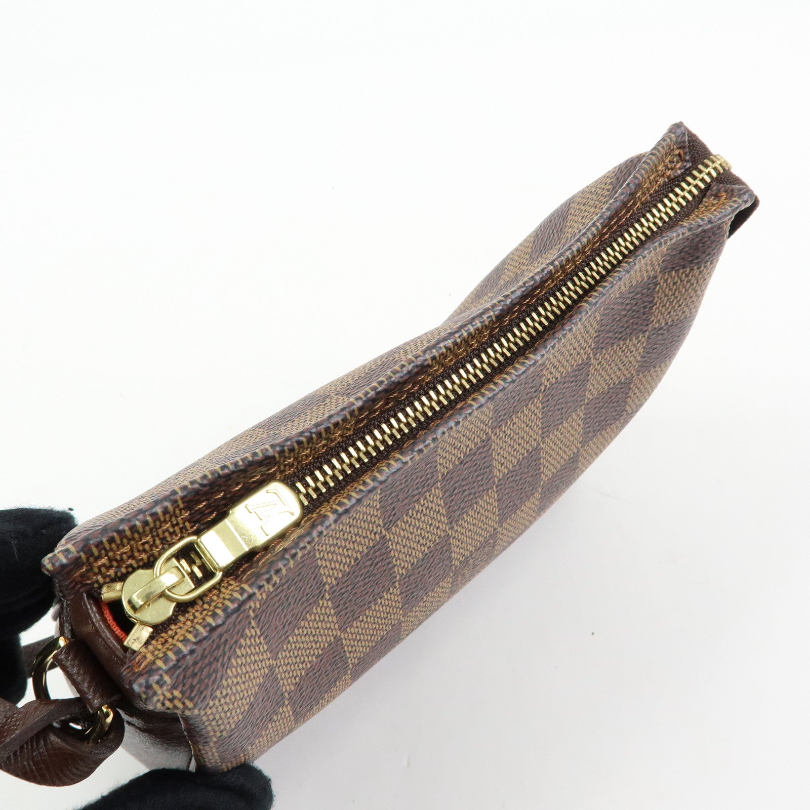 Louis Vuitton Damier Trousse Makeup Accessory Pouch Brown N51982