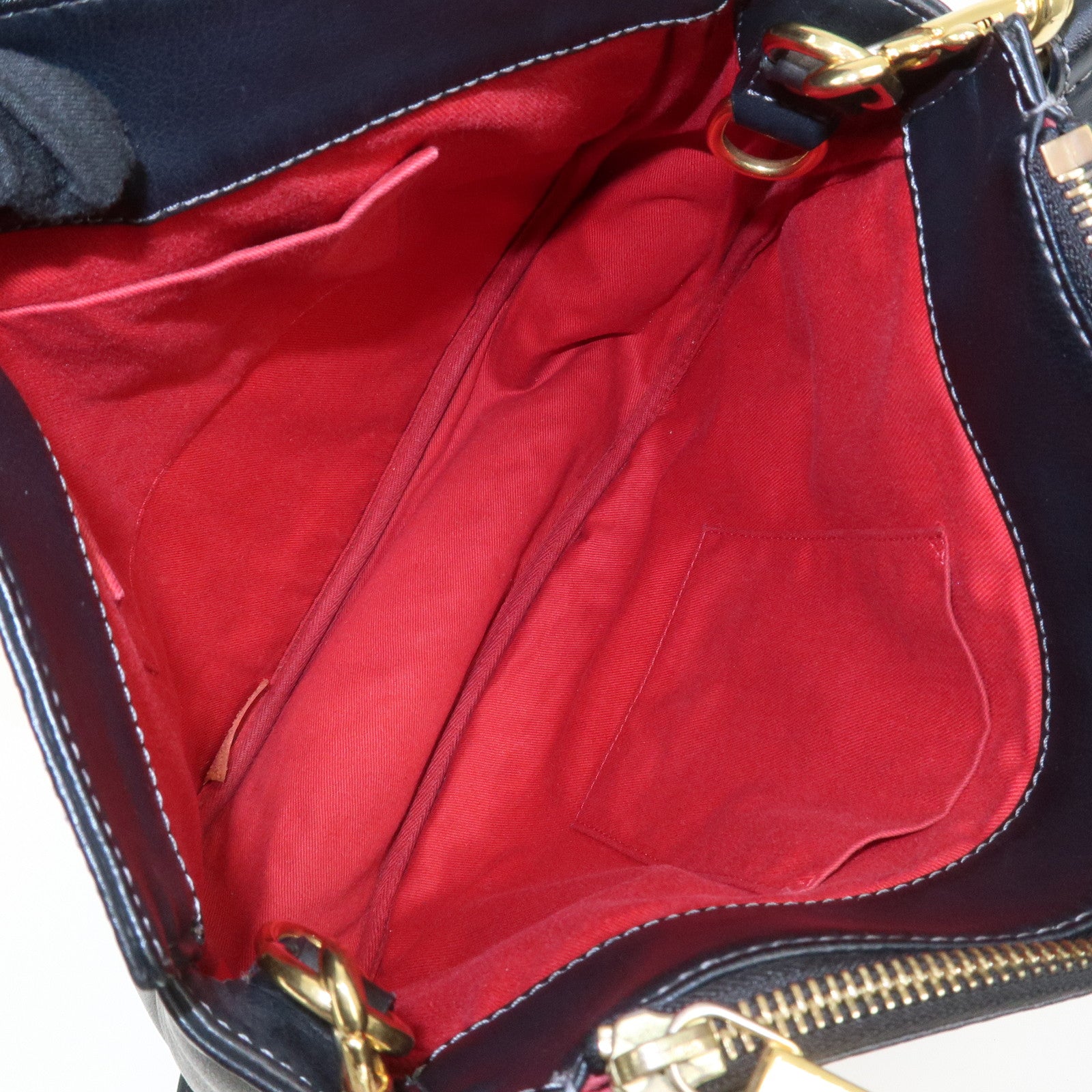 Chloe Eden Logo Leather Shoulder Bag Crossbody Bag Black Brown