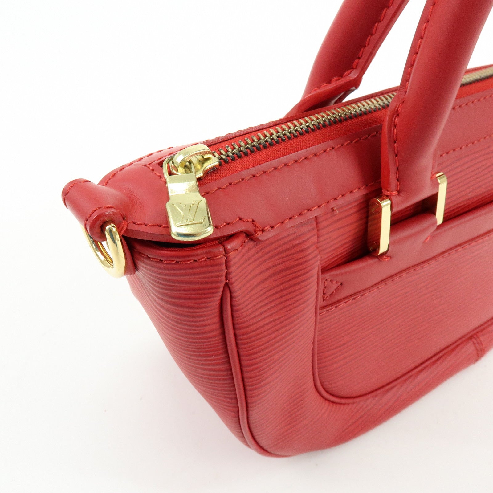 Louis Vuitton Epi Danoura PM Hand Bag Red M5891E