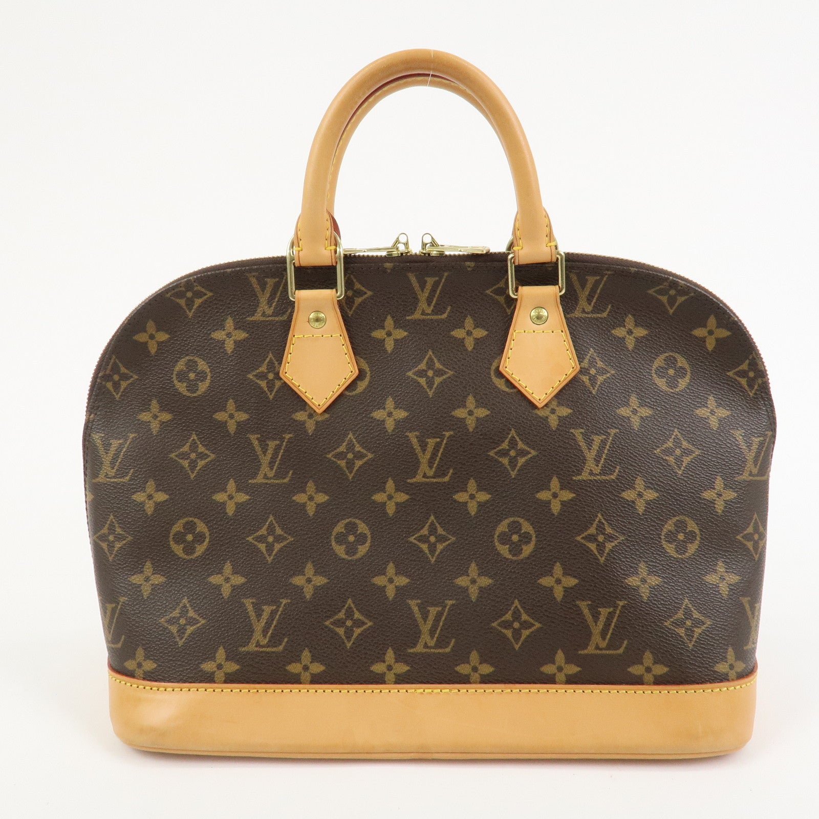 Louis Vuitton Monogram Alma Hand Bag Brown M51130