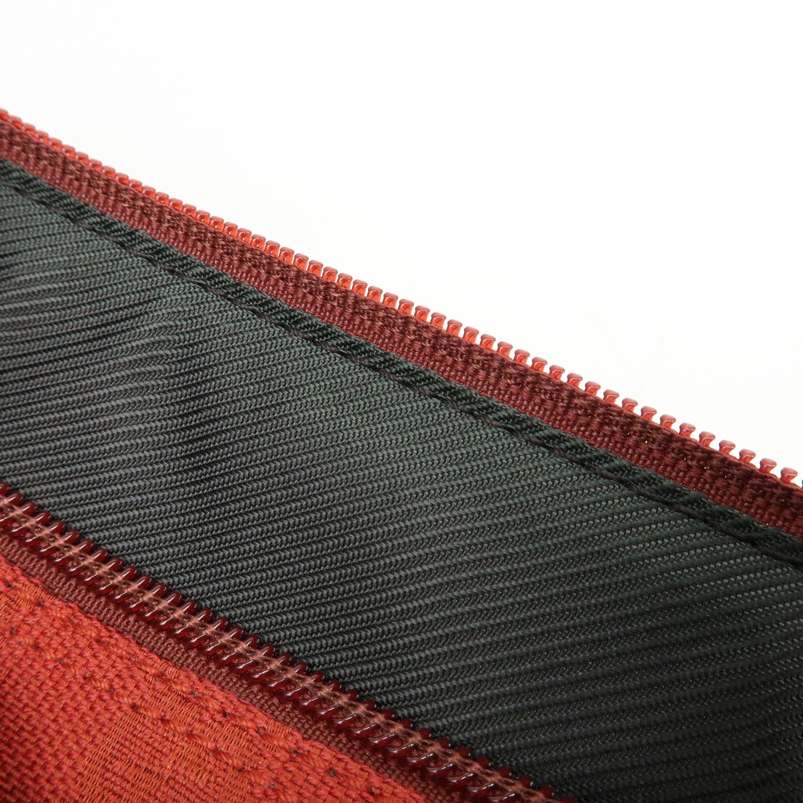 GUCCI Boat Bag GG Canvas Leather Accessory Pouch Hand Bag Red 07198
