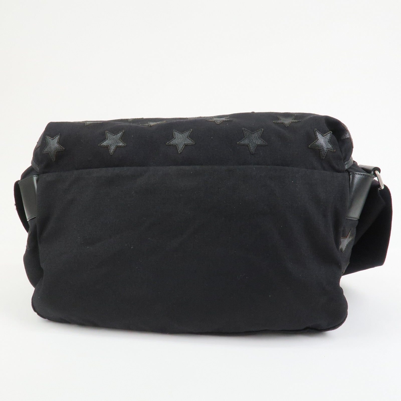 SAINT LAURENT PARIS Canvas Leather Crossbody Shoulder Bag Star