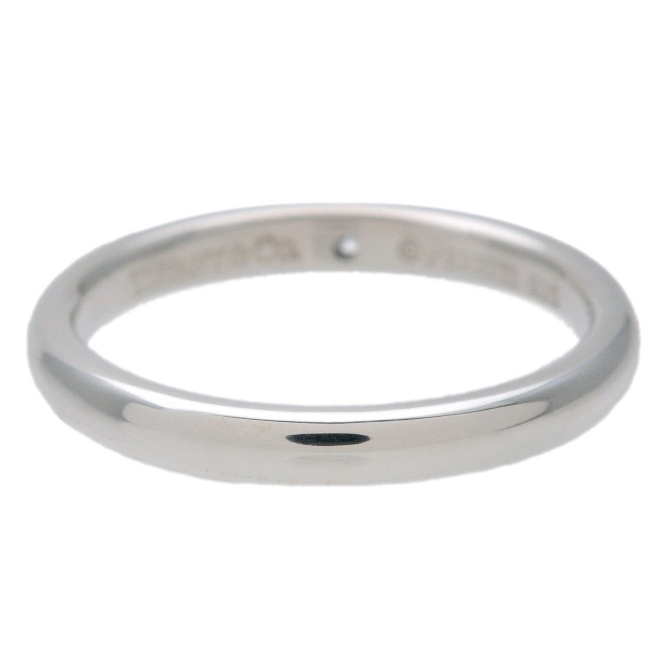 Tiffany & Co Stacking Band 1P Diamond Ring SV925 US7 EU54 Silver
