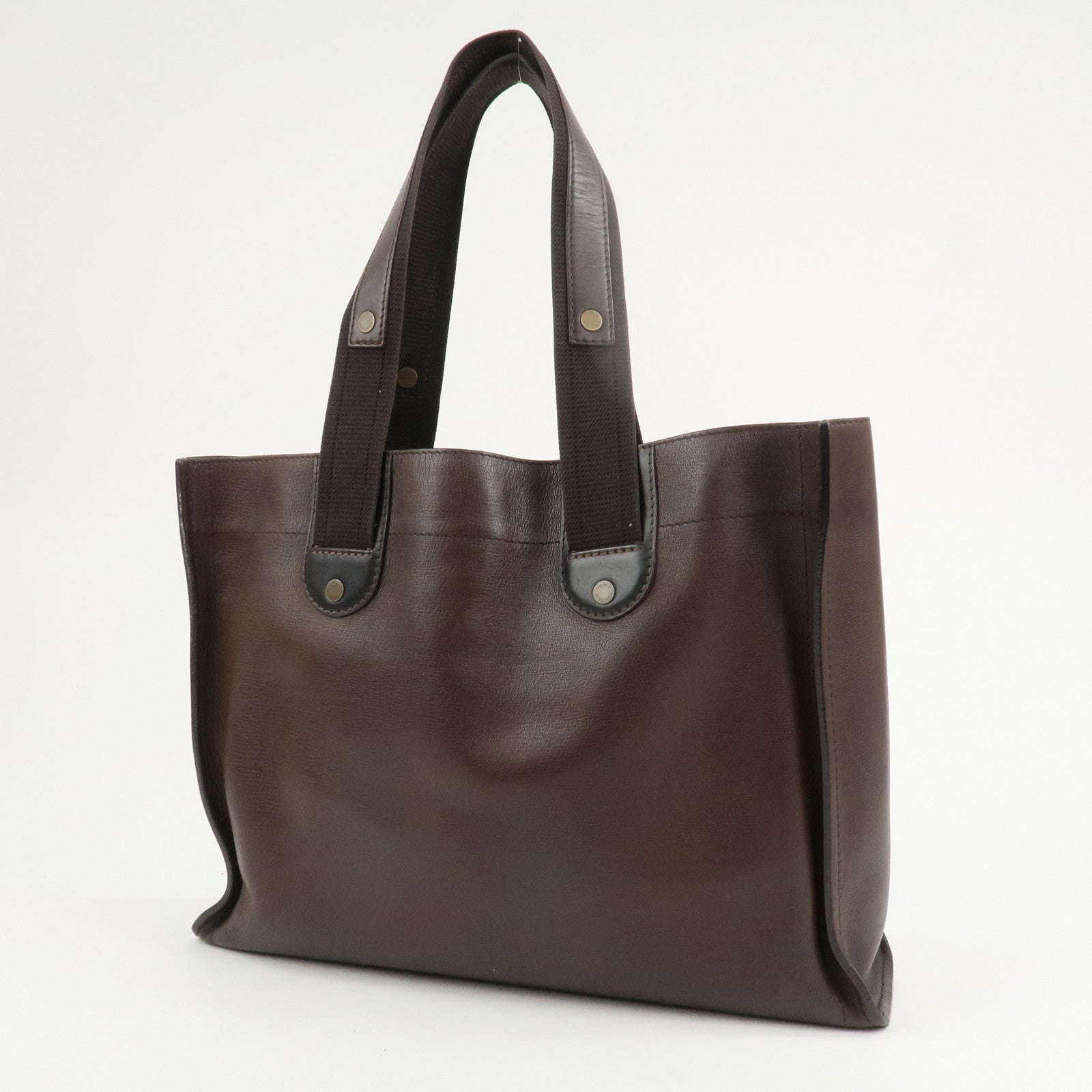 Louis Vuitton Mohican Calf Leather Tote Bag Brown Cafe M92531