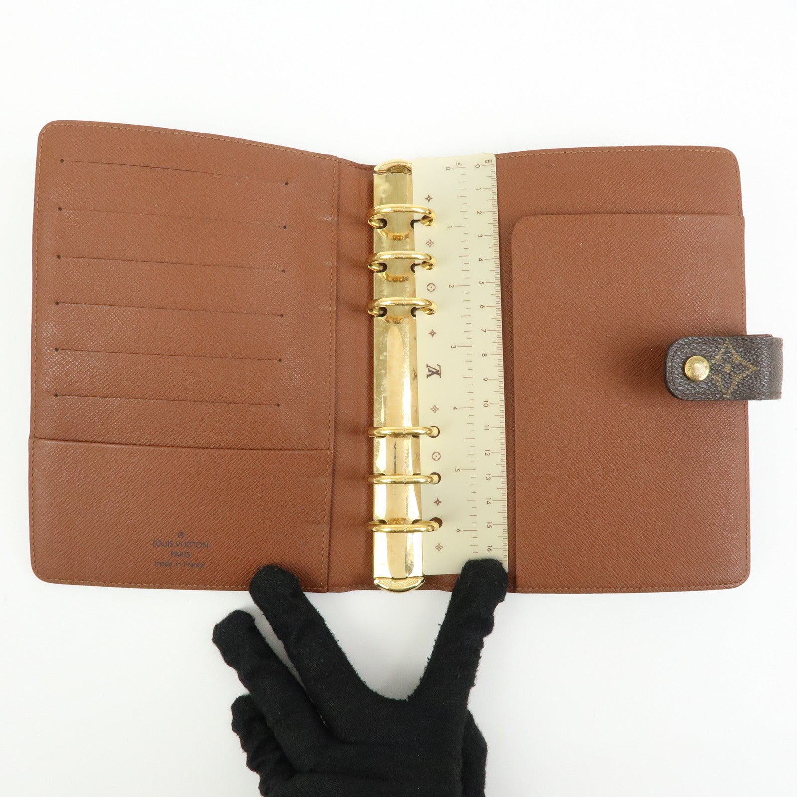 Louis Vuitton Monogram Agenda MM Planner Cover Brown R20105