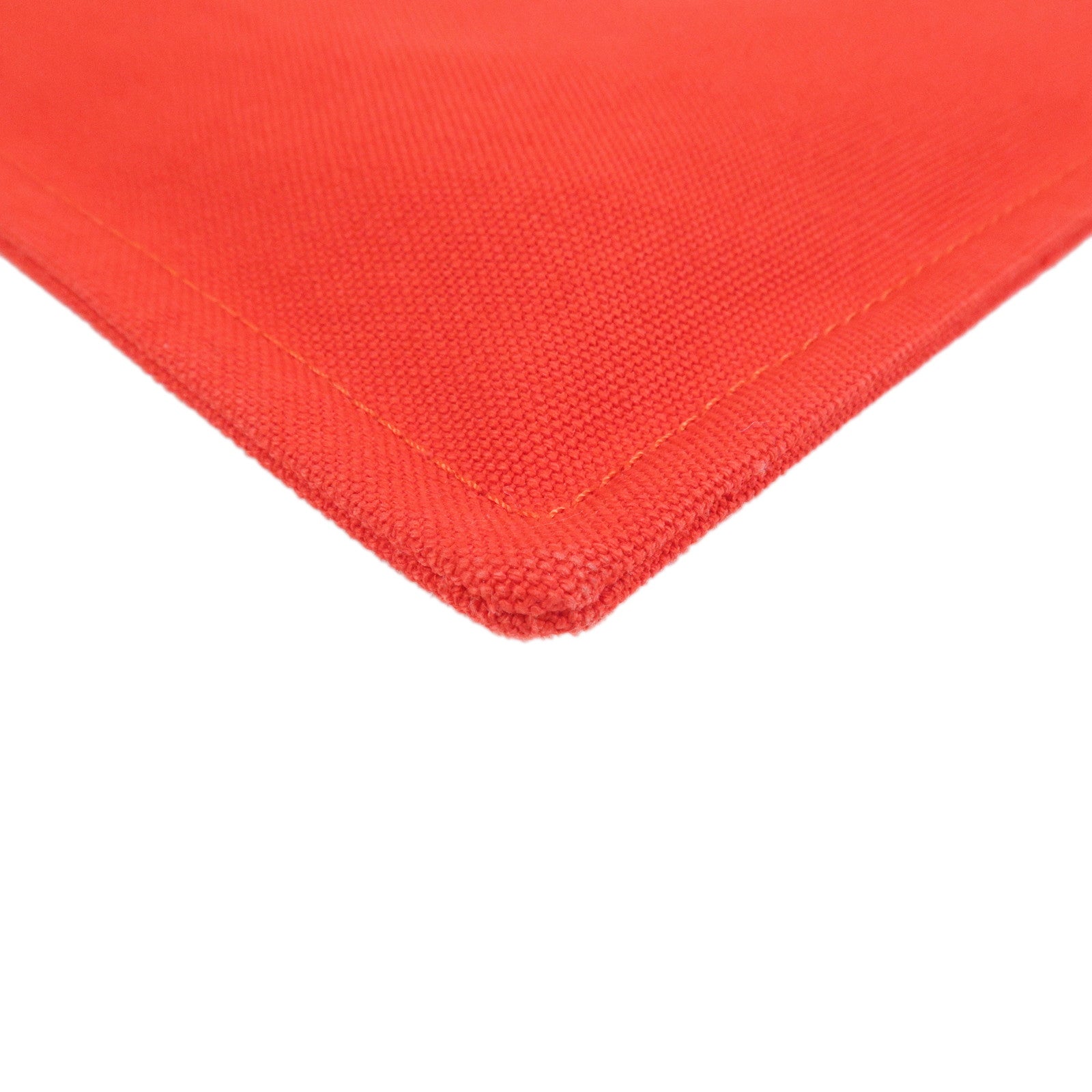 HERMES Yachting GM Canvas Flat Pouch Cosmetic Pouch Rouge