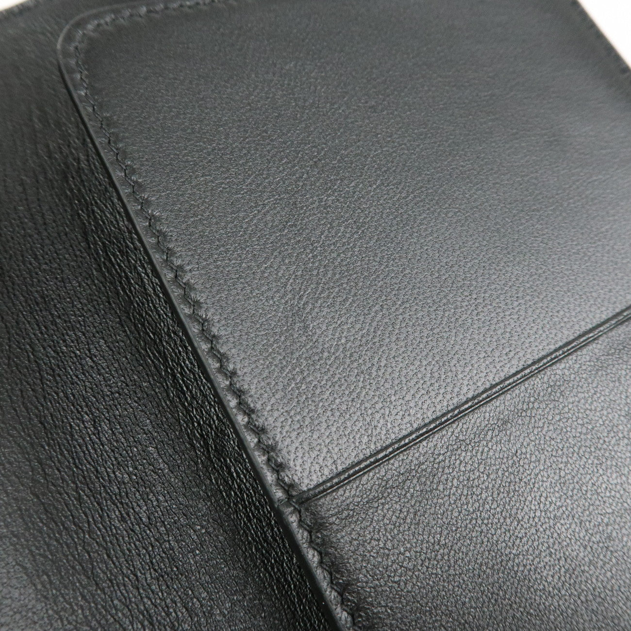 Ferragamo Logo Leather Agenda Planner Cover Black