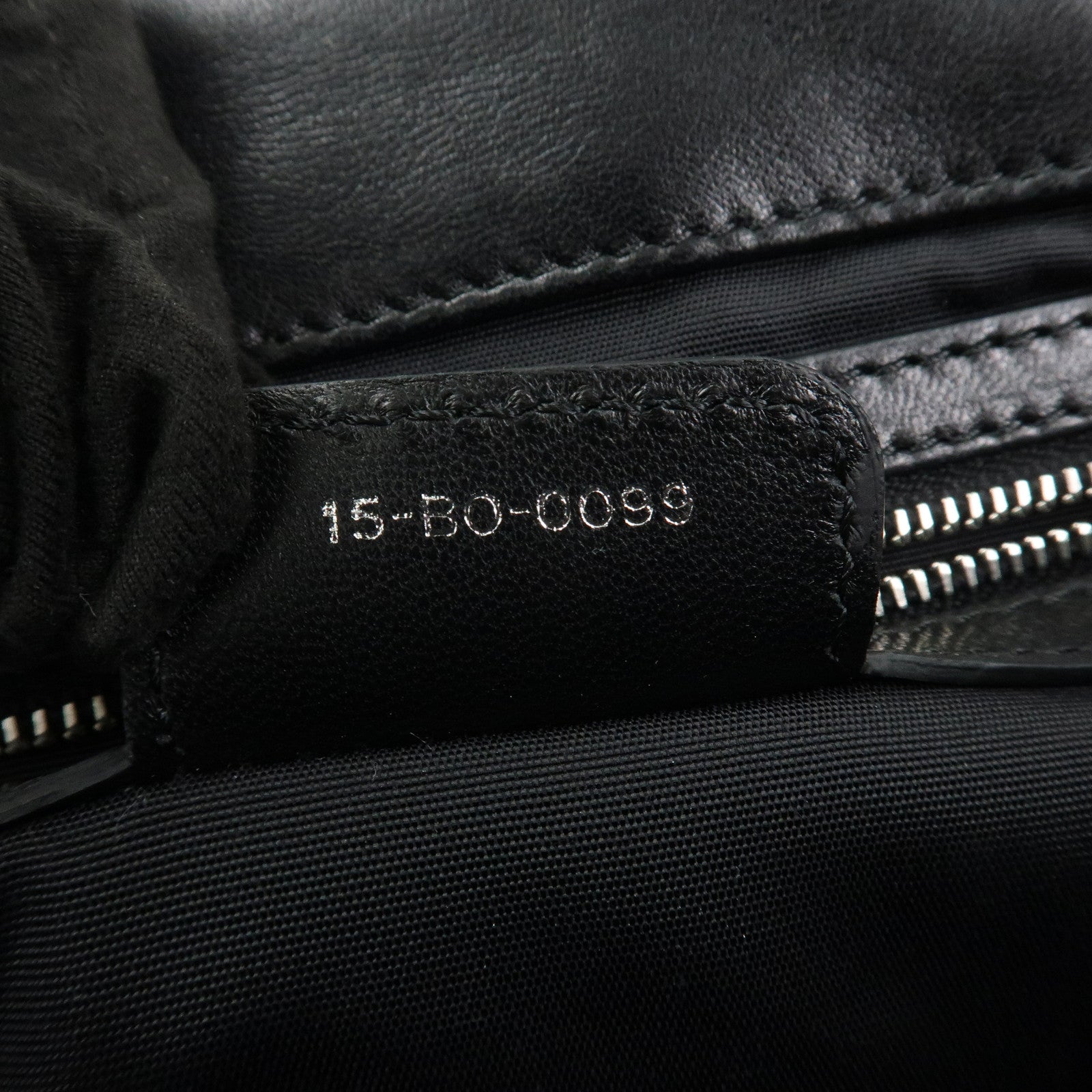 Christian Dior Cannage New Lock Leather Chain Shoulder Bag Black