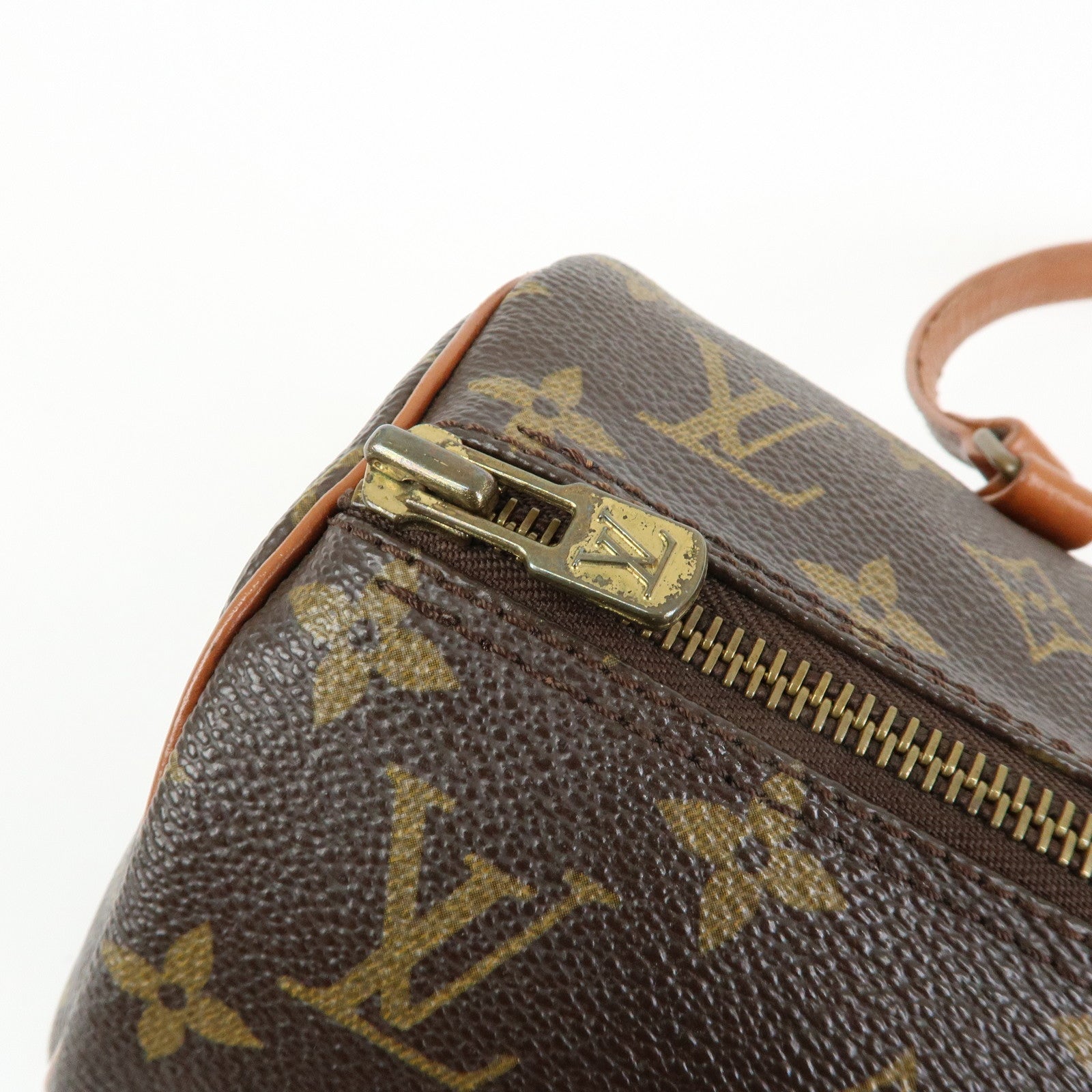 Louis Vuitton Monogram Papillon 30 Hand Bag Brown M51365