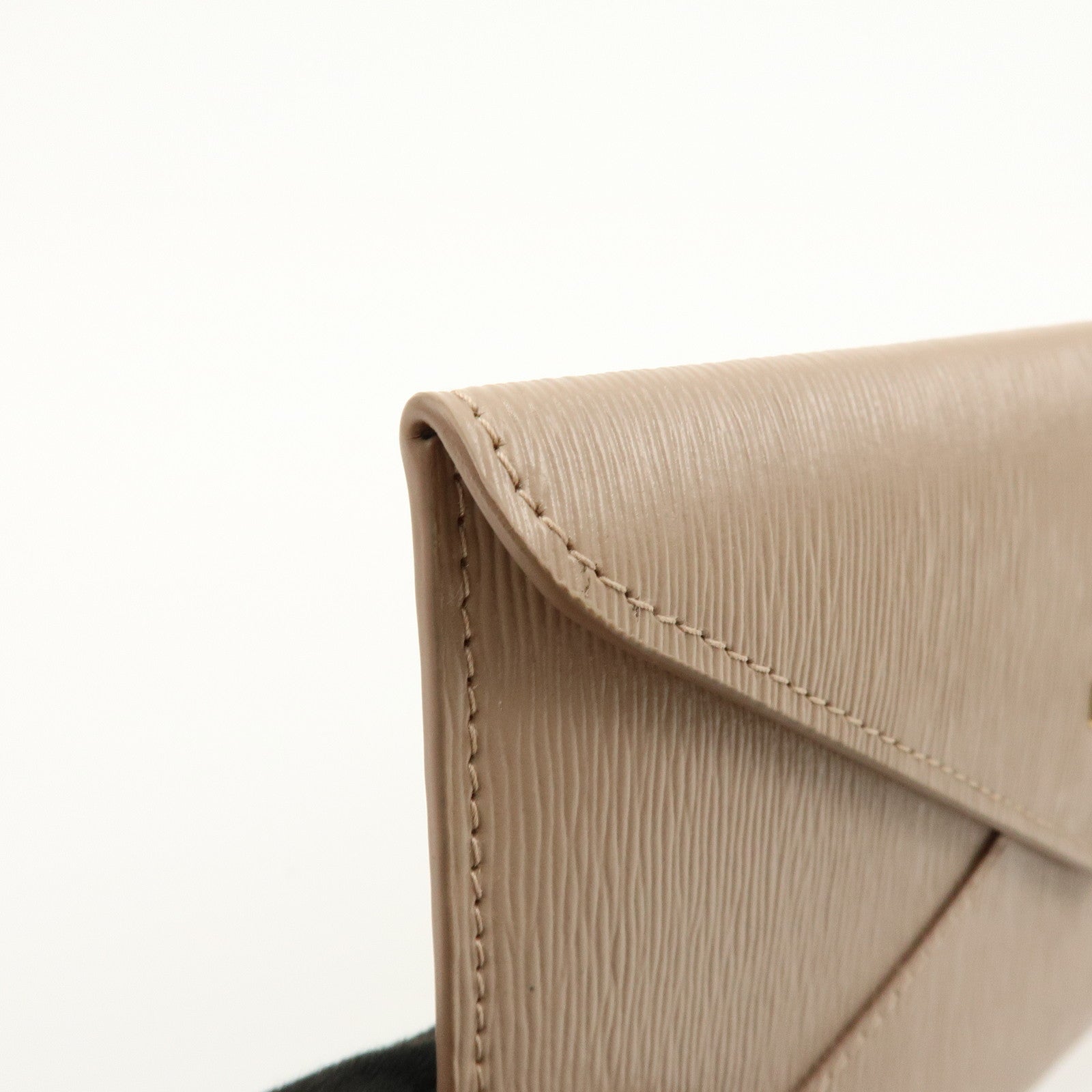 PRADA Envelope Vitello Move Leather Long Wallet Beige 1MF175