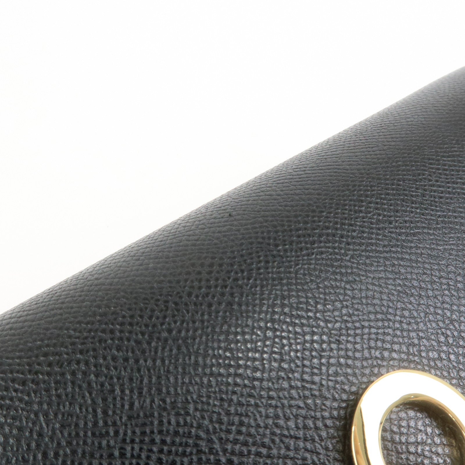 Ferragamo Gancini Leather Chain Shoulder Bag Black