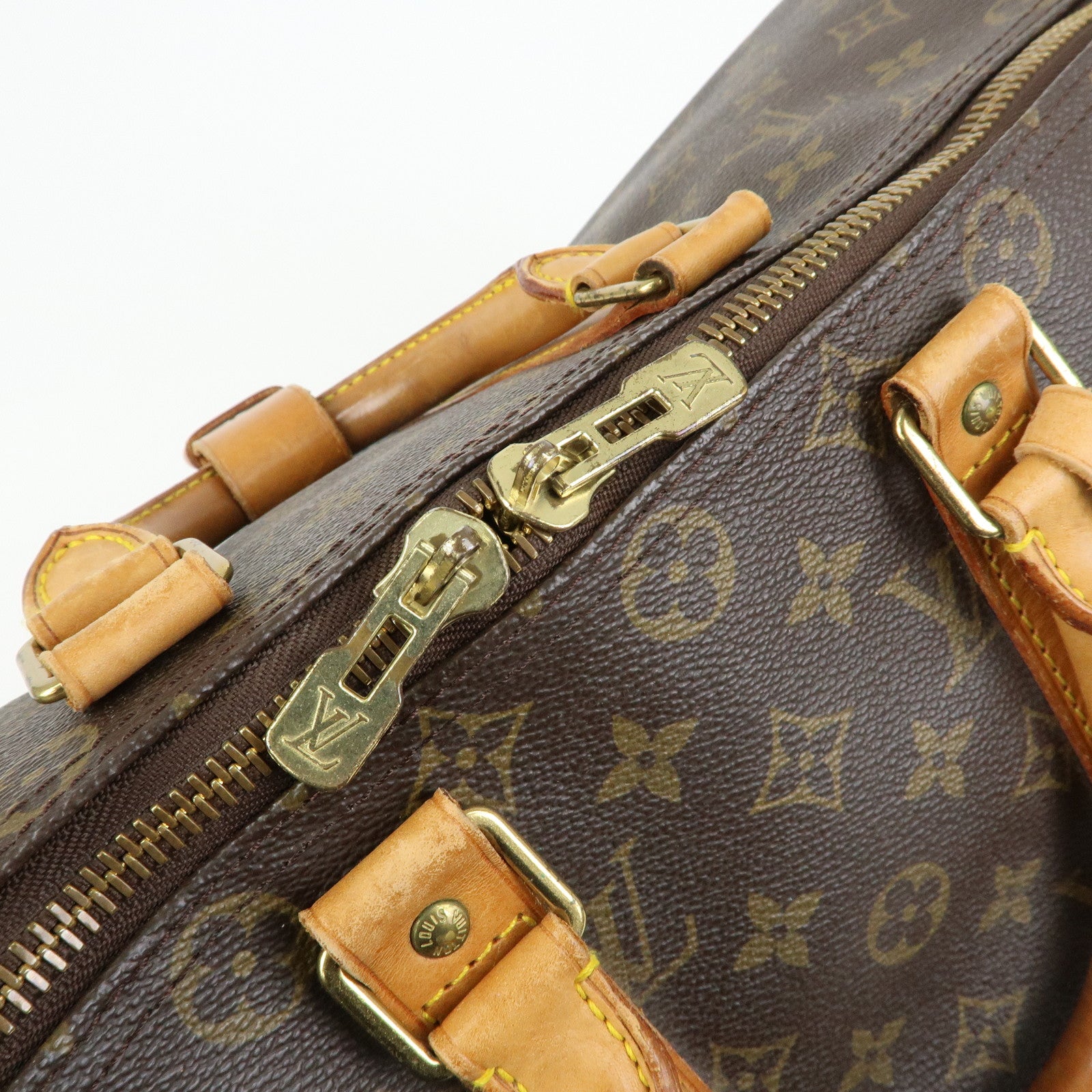 Louis Vuitton Monogram Keep All 45 Boston Bag Brown M41428