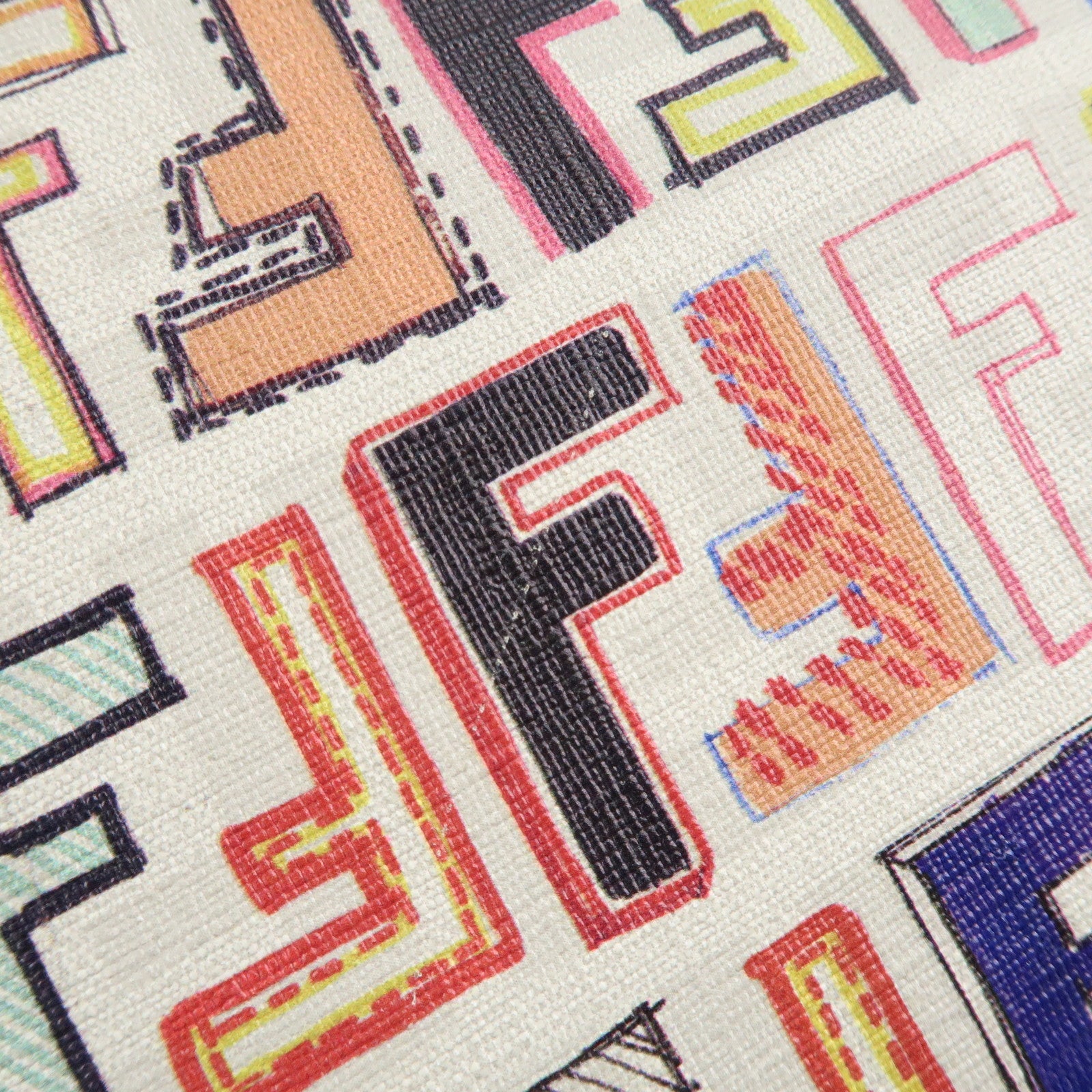 FENDI Zucca Logo Print PVC Tote Bag Multicolor White 8BH185 Used