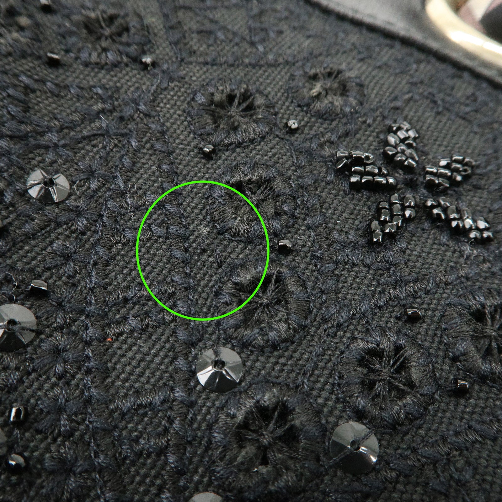 GUCCI Canvas Leather Hand Bag Tote Bag Black 163861