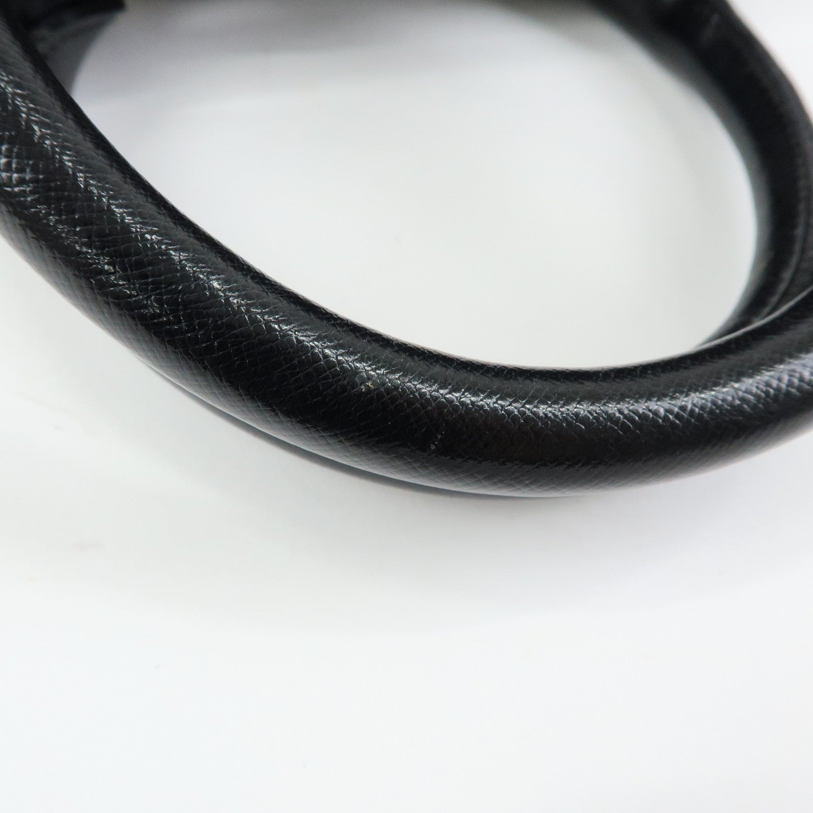 BURBERRY Leather Mini Boston Bag Hand Bag Tote Bag Black