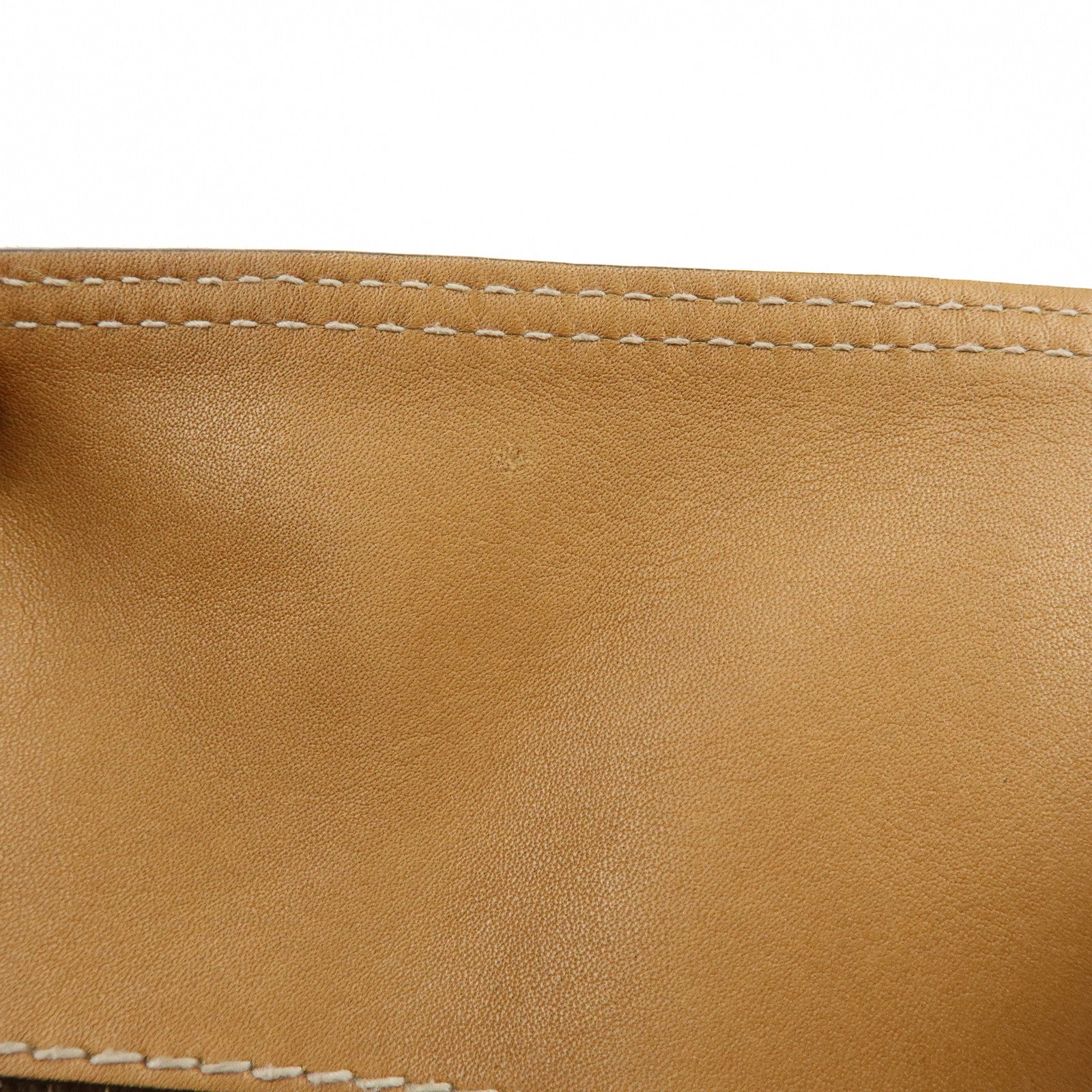 Burberry Canvas Leather 2Way Shoulder Hand Bag Plaid Beige Camel