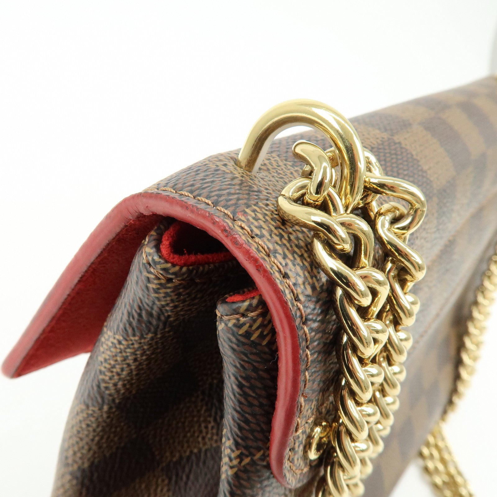 Louis Vuitton Damier Ebene Kaisa Clutch Chain Shoulder Bag N41596