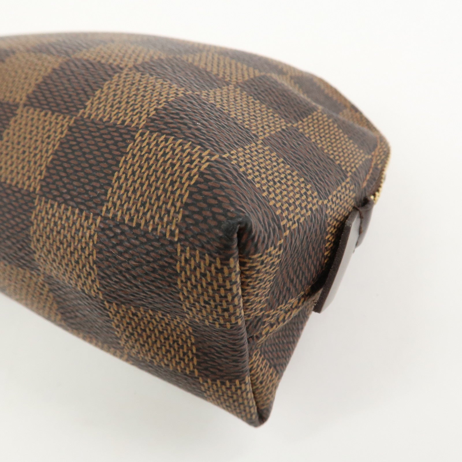 Louis Vuitton Damier Pochette Cosmetic PM Pouch Brown N47516