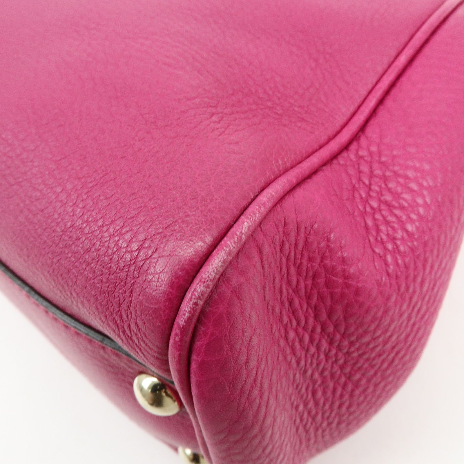 GUCCI Bamboo Leather 2Way Bag Hand Bag Shoulder Bag Pink 336032