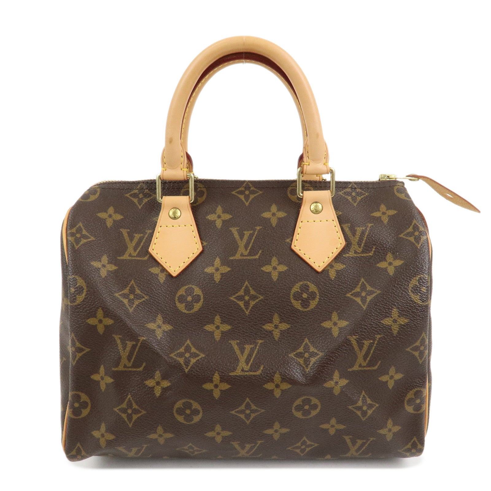 Louis Vuitton Monogram Speedy 25 Boston Bag Brown M41528