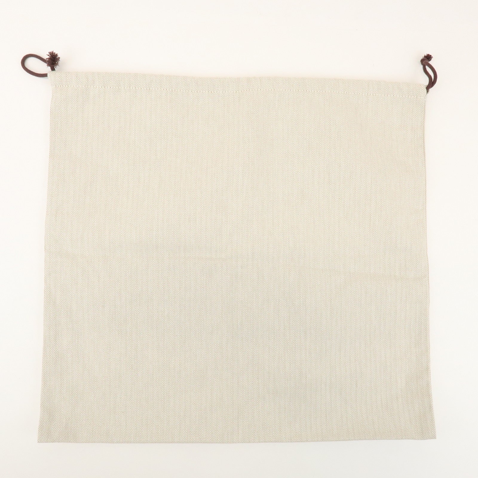 HERMES Set of 7 Drawstring Style Dust Bag Storage Bag Beige