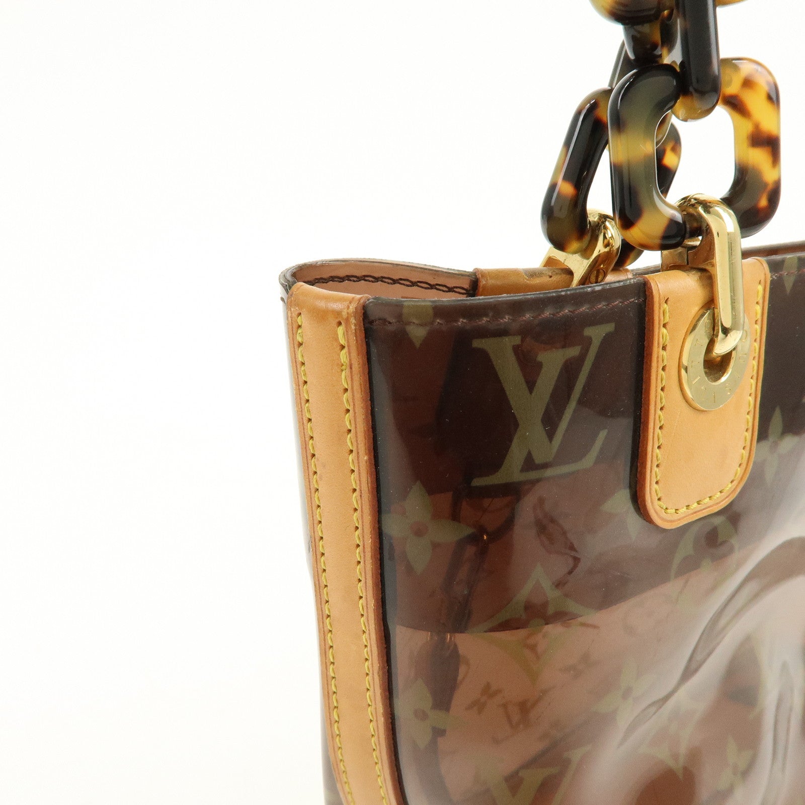 Louis Vuitton Monogram Cabas Ambre PM Tote Bag Clear Brown M92502