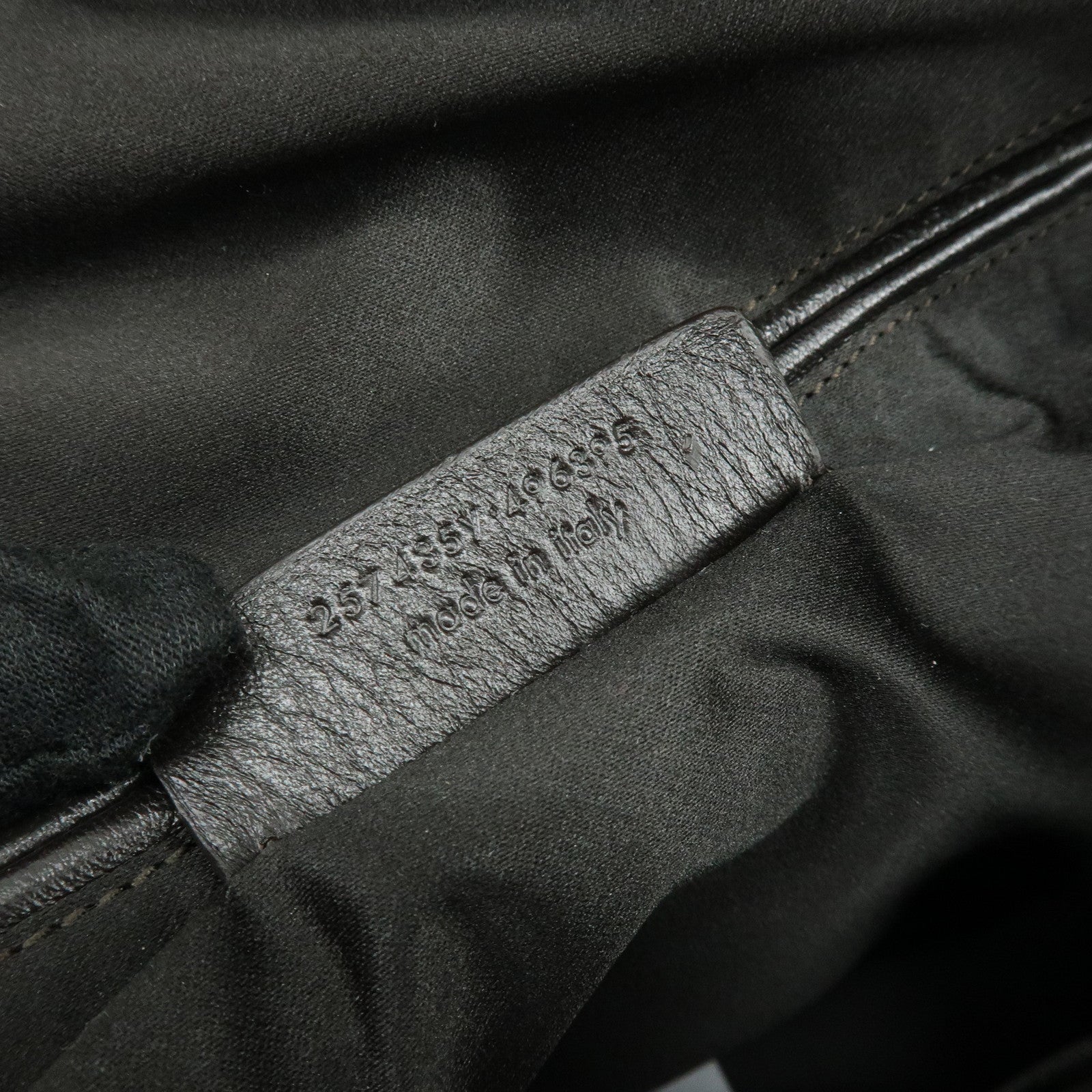 SAINT LAURENT PARIS Muse Leather Hand Bag Tote Bag Beige