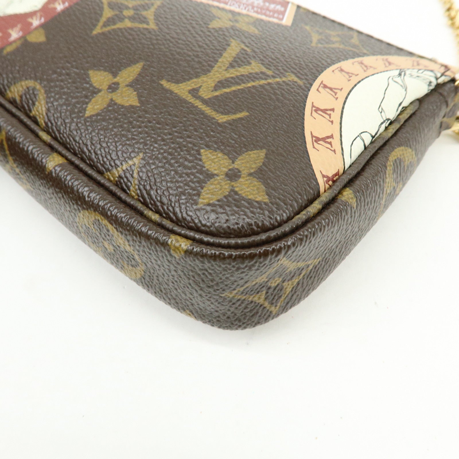 Louis Vuitton Monogram Patch Mini Pochette Accessoire Brown M95804