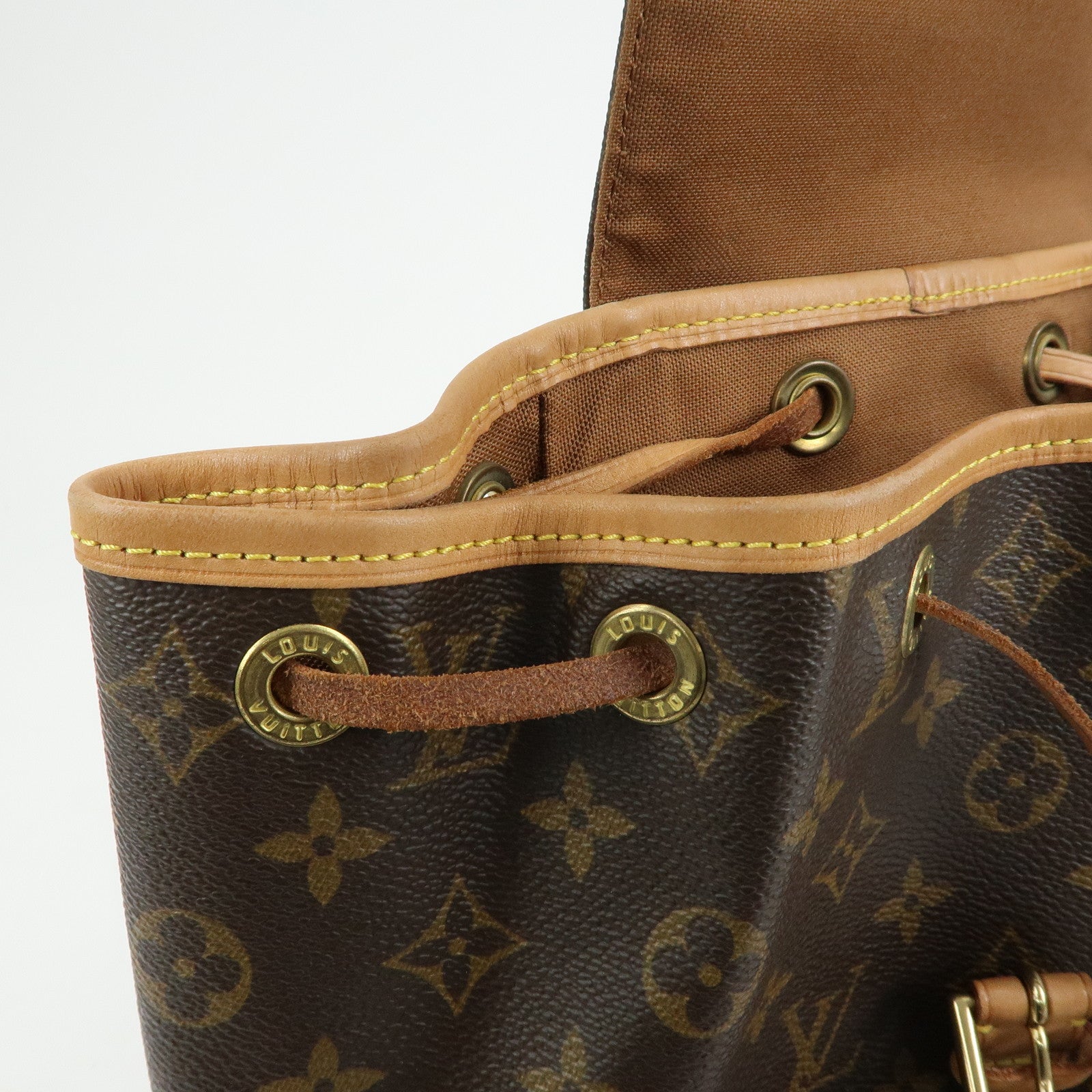 Louis Vuitton Monogram Montsouris MM Backpack Rucksack Brown M51136