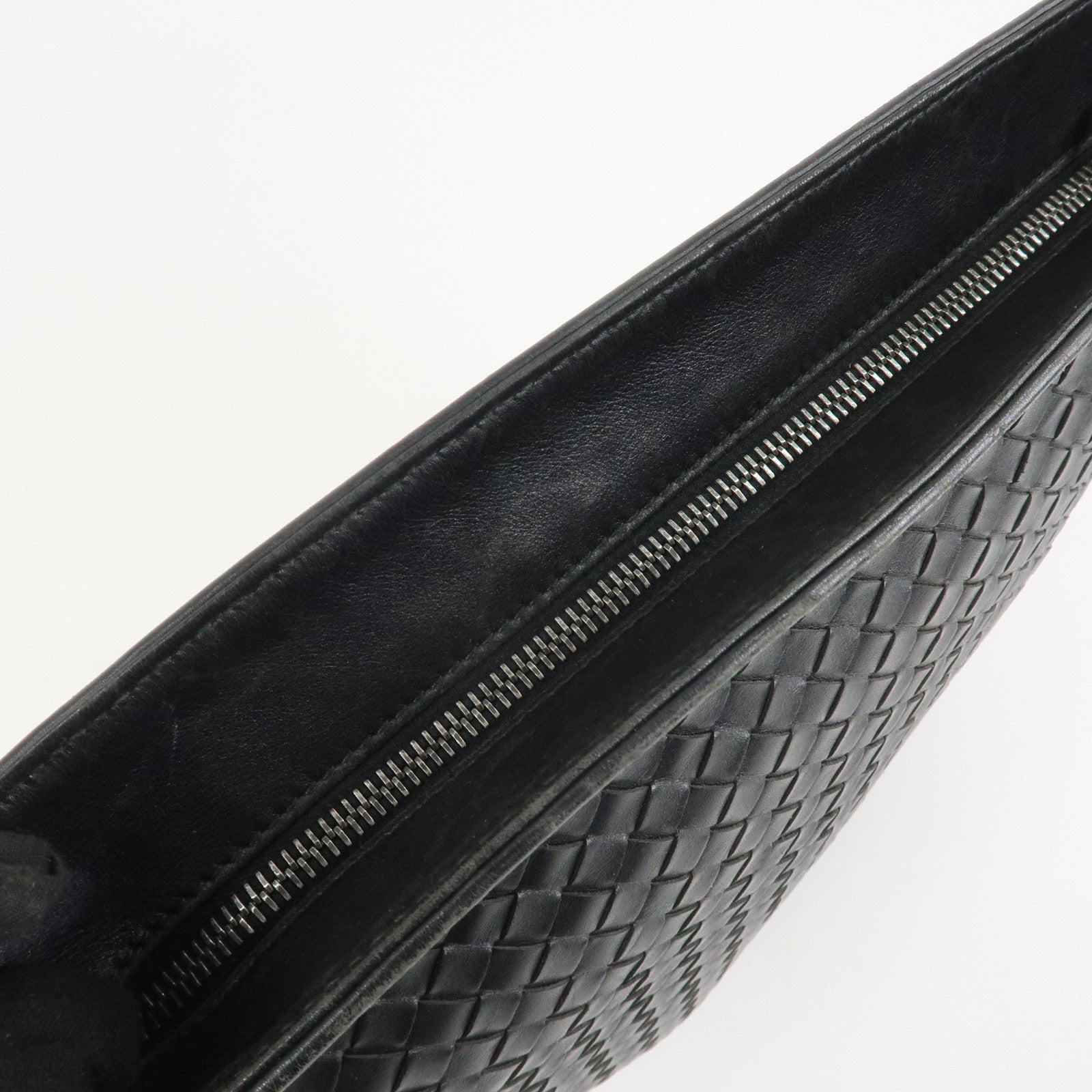 BOTTEGA VENETA Intrecciato Shoulder Bag Crossbody Bag Black 276356