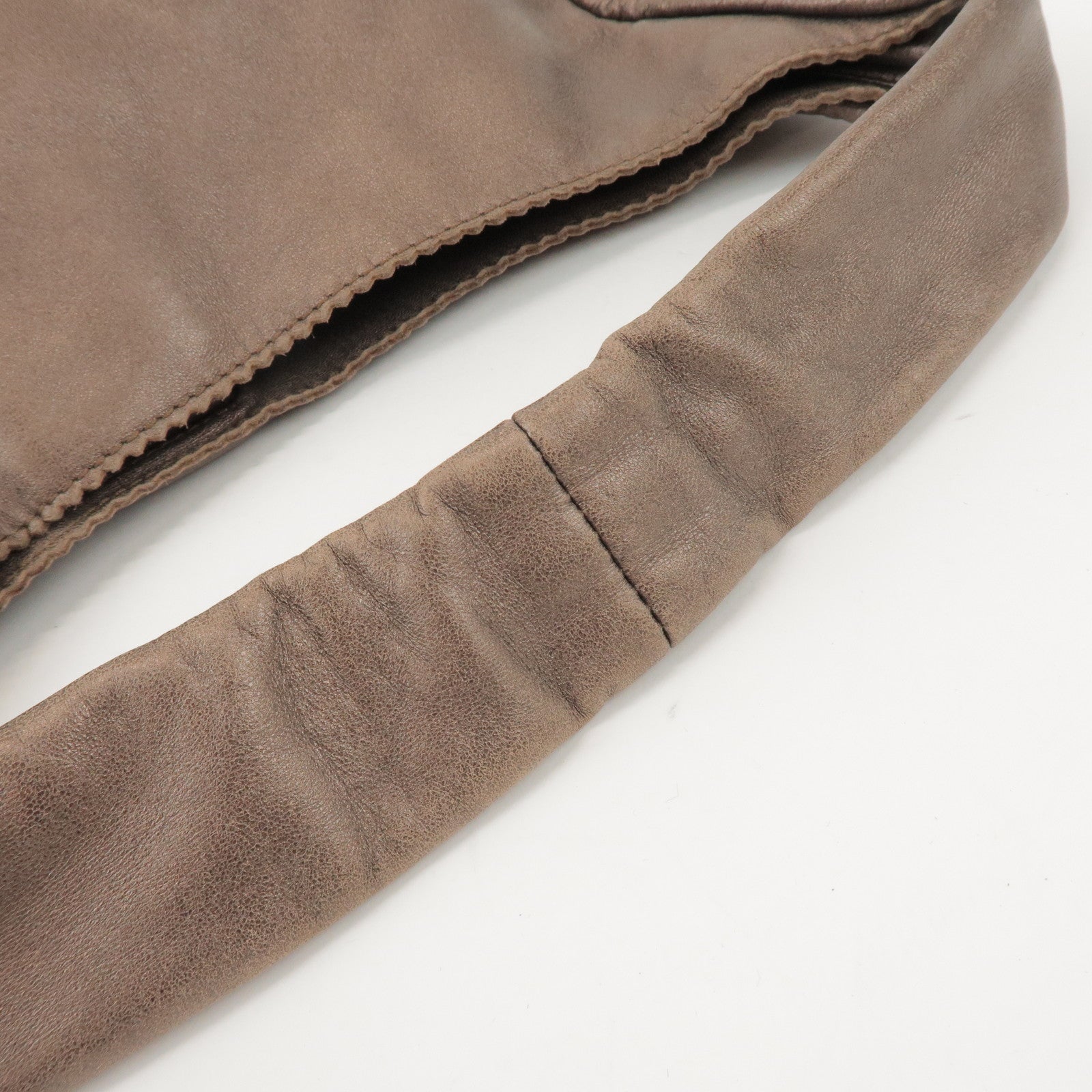 LOEWE Anagram Leather Shoulder Bag Hand Bag Bronze