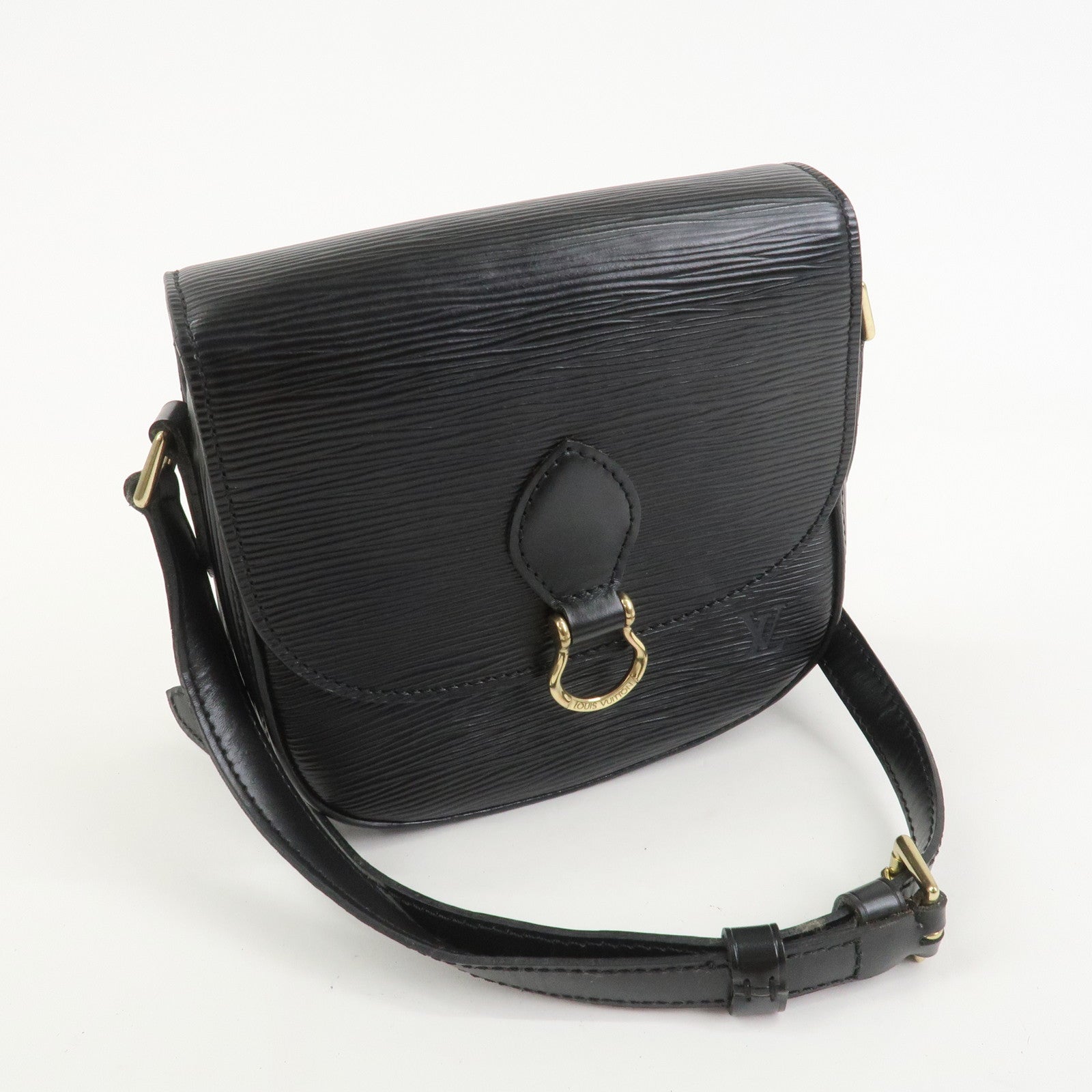 Louis Vuitton Epi Mini Saint Cloud Shoulder Bag Noir Black M52212