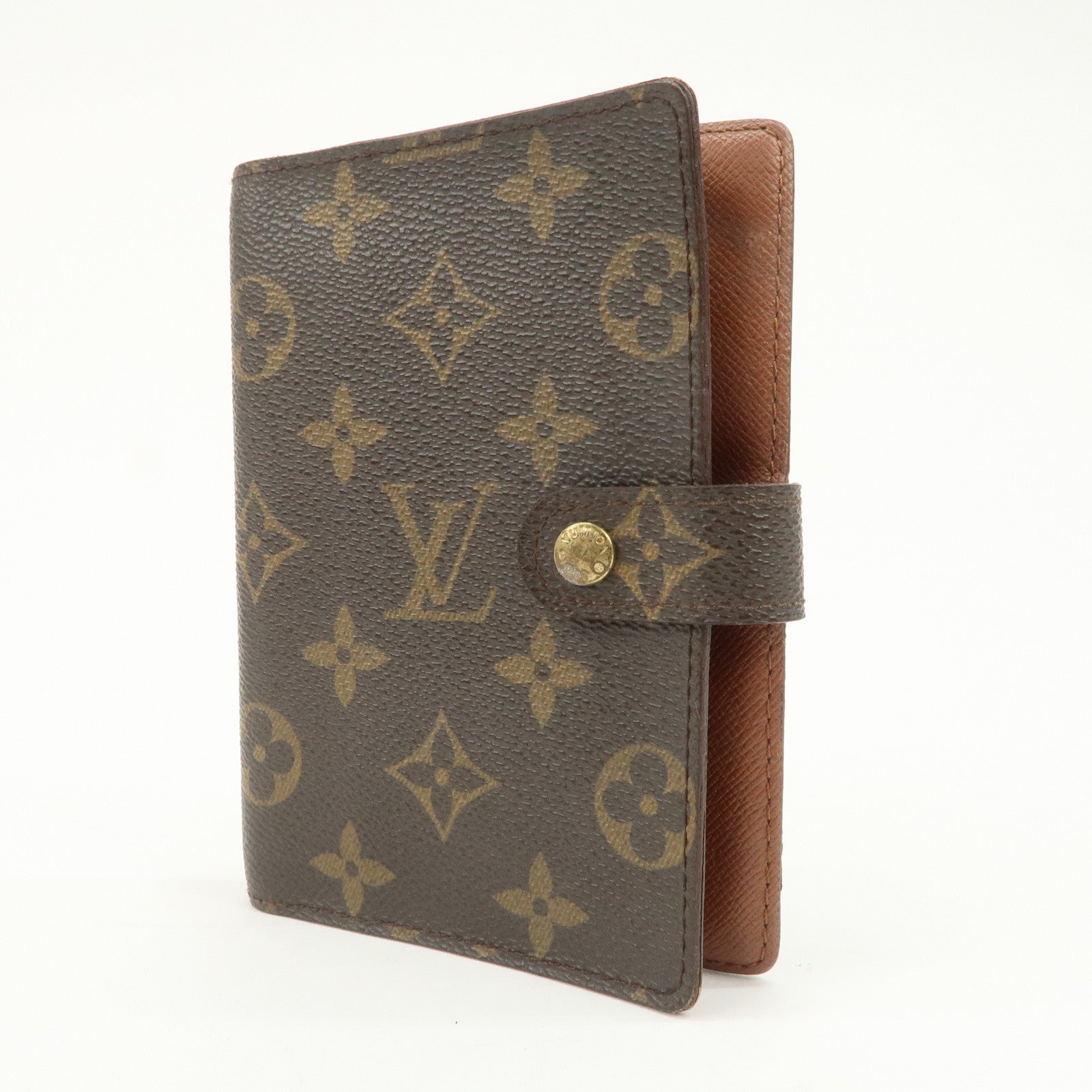 Louis Vuitton Monogram Canvas Agenda PM Planner Cover Brown R20005
