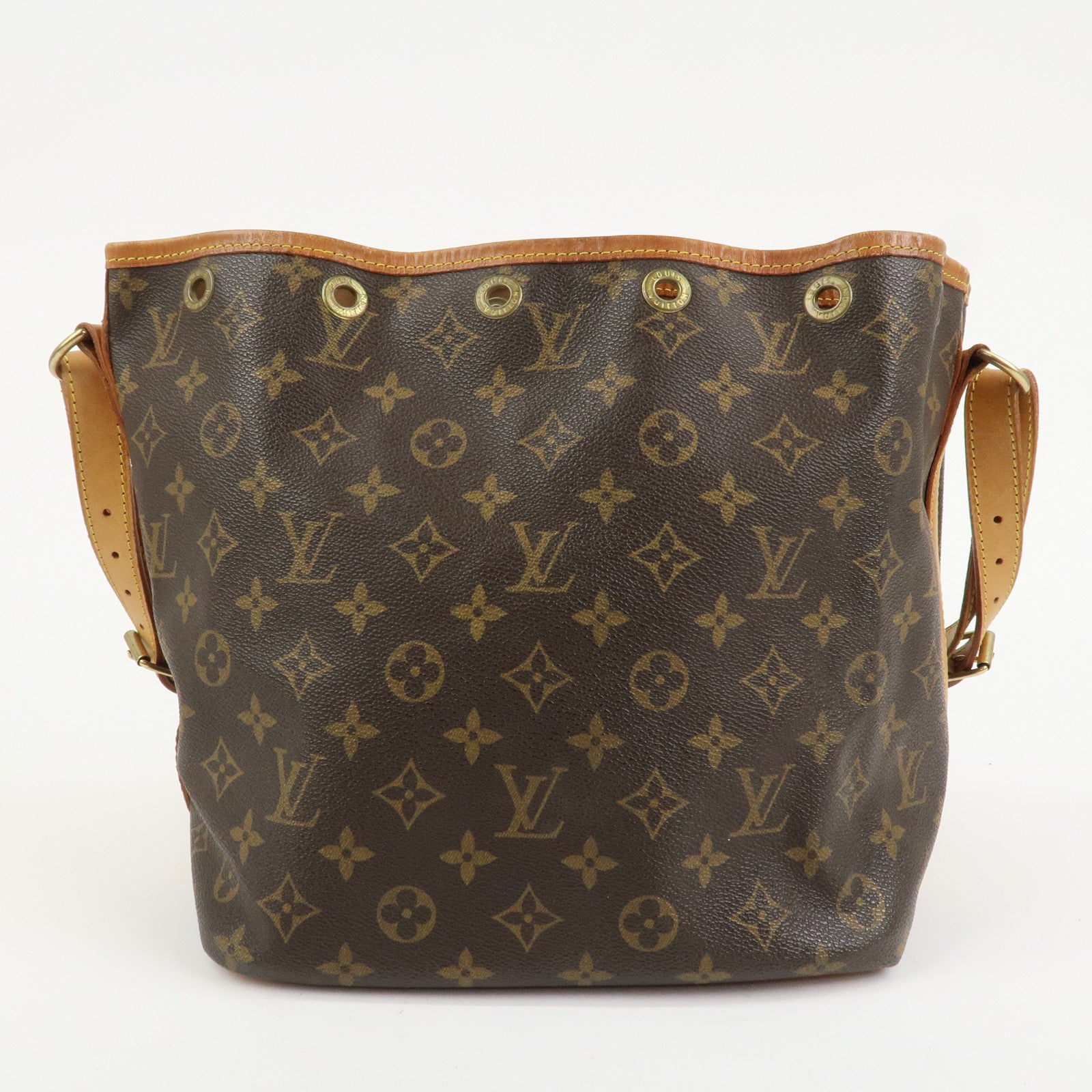 Louis Vuitton Monogram Canvas Petit Noe Shoulder Bag Brown M42226