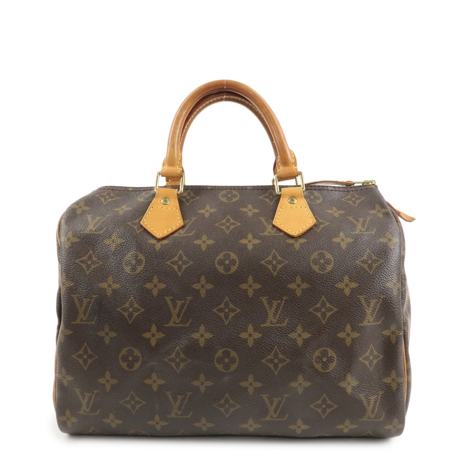 Louis Vuitton Monogram Speedy 30 Boston Bag Hand Bag Brown M41526 Used