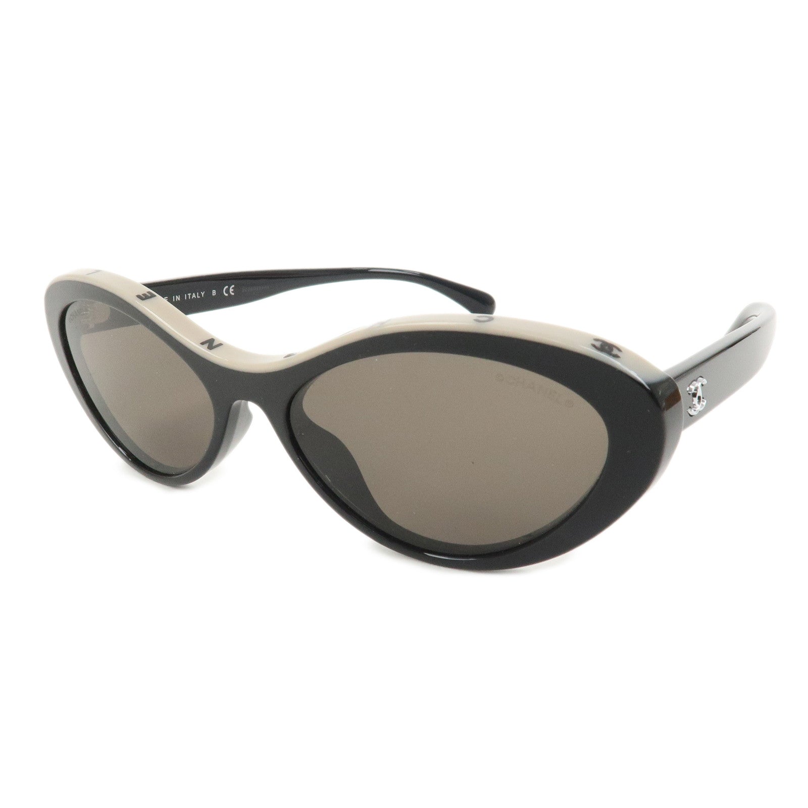 CHANEL Plastic Sunglasses Black 5416-A c.534/3 57□17 140 3N