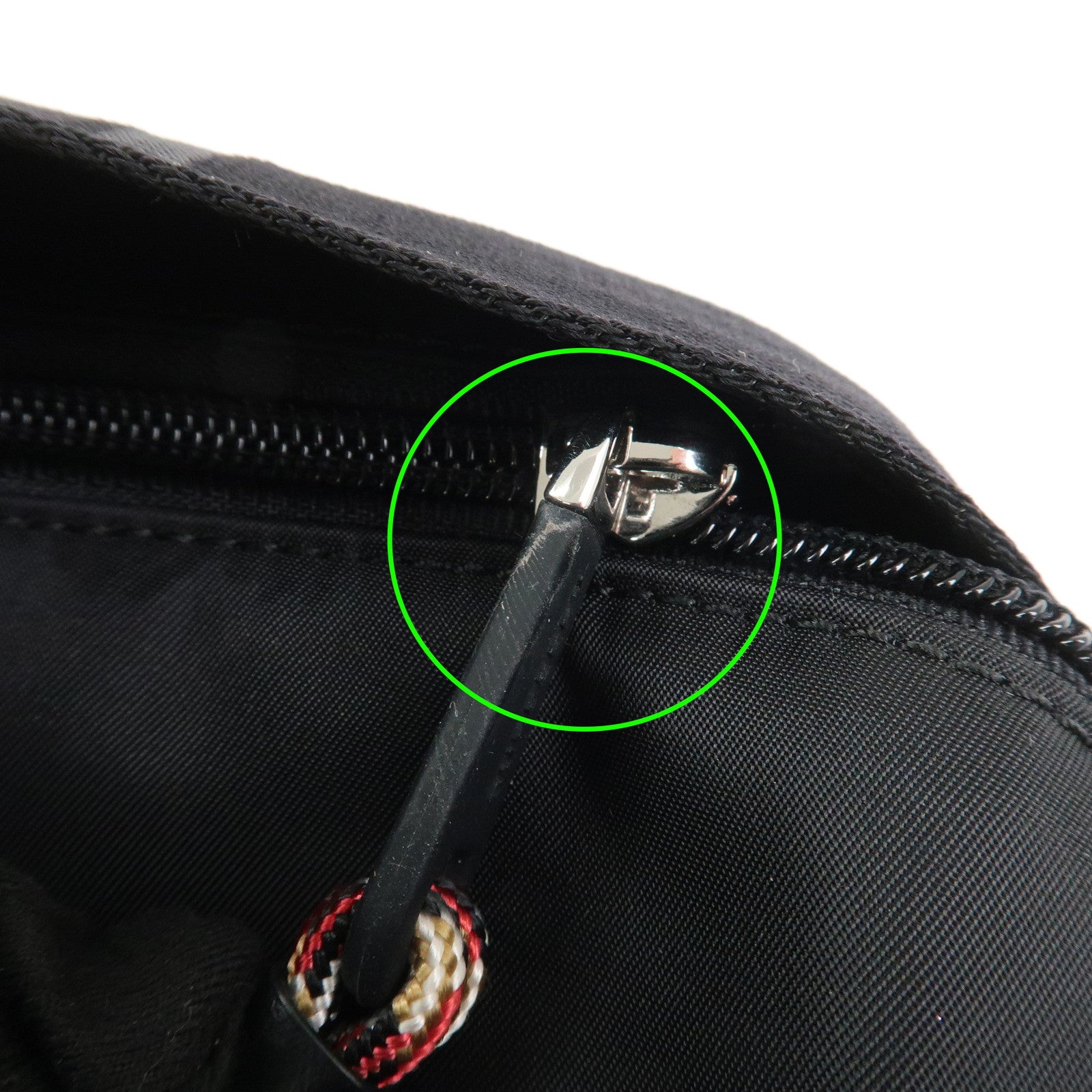 BURBERRY Nylon Leather Waist Bag Crossbody Bag Black