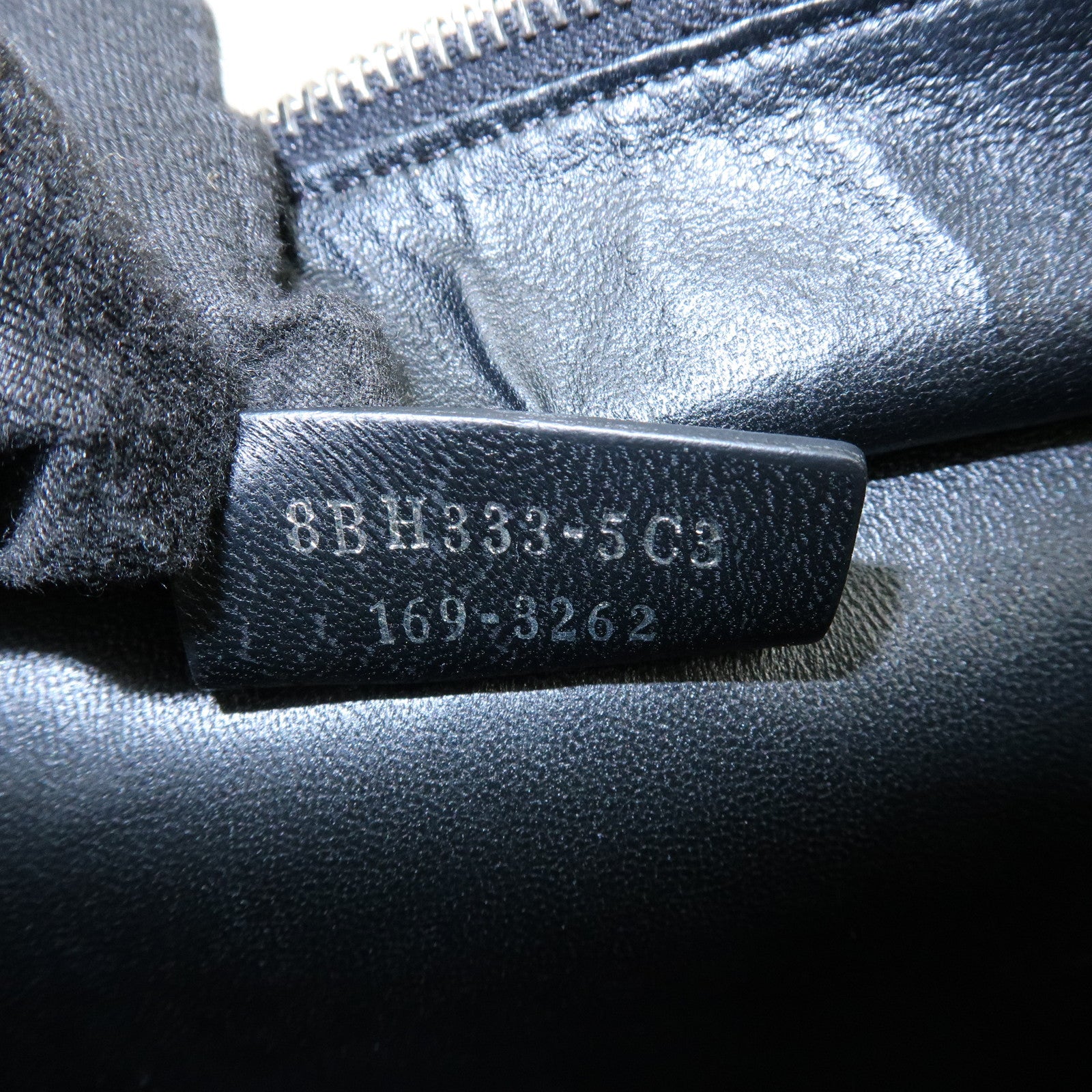 FENDI Trois Jours Leather 2Way Bag Hand Bag Shoulder Bag Black