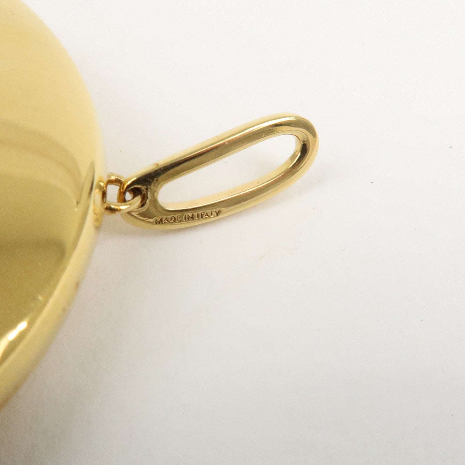 CELINE Metal Sulky Box Pendant Charm Pendant Top Gold