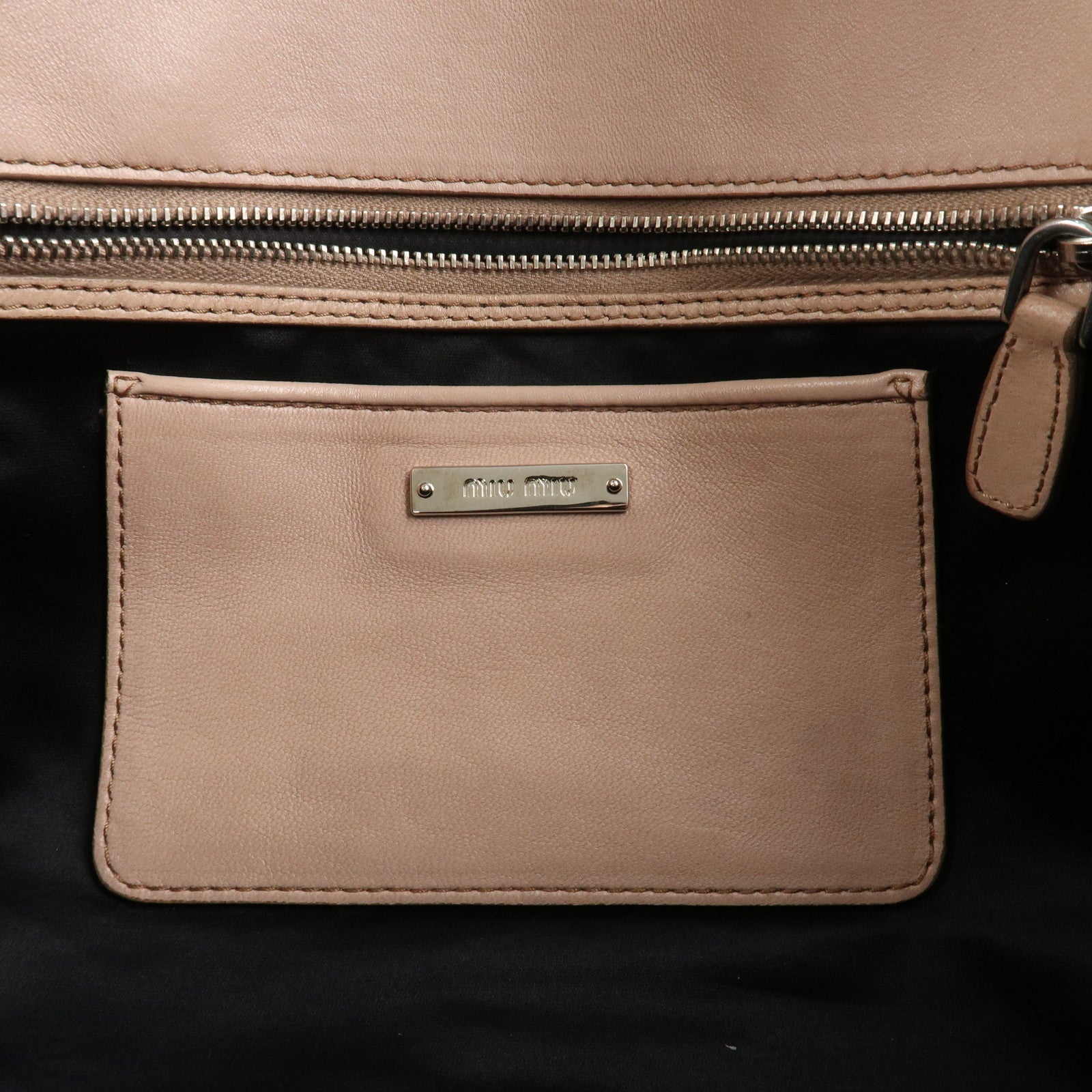 MIU MIU Matelasse Leather 2Way Bag Shoulder Bag Pink RP0169