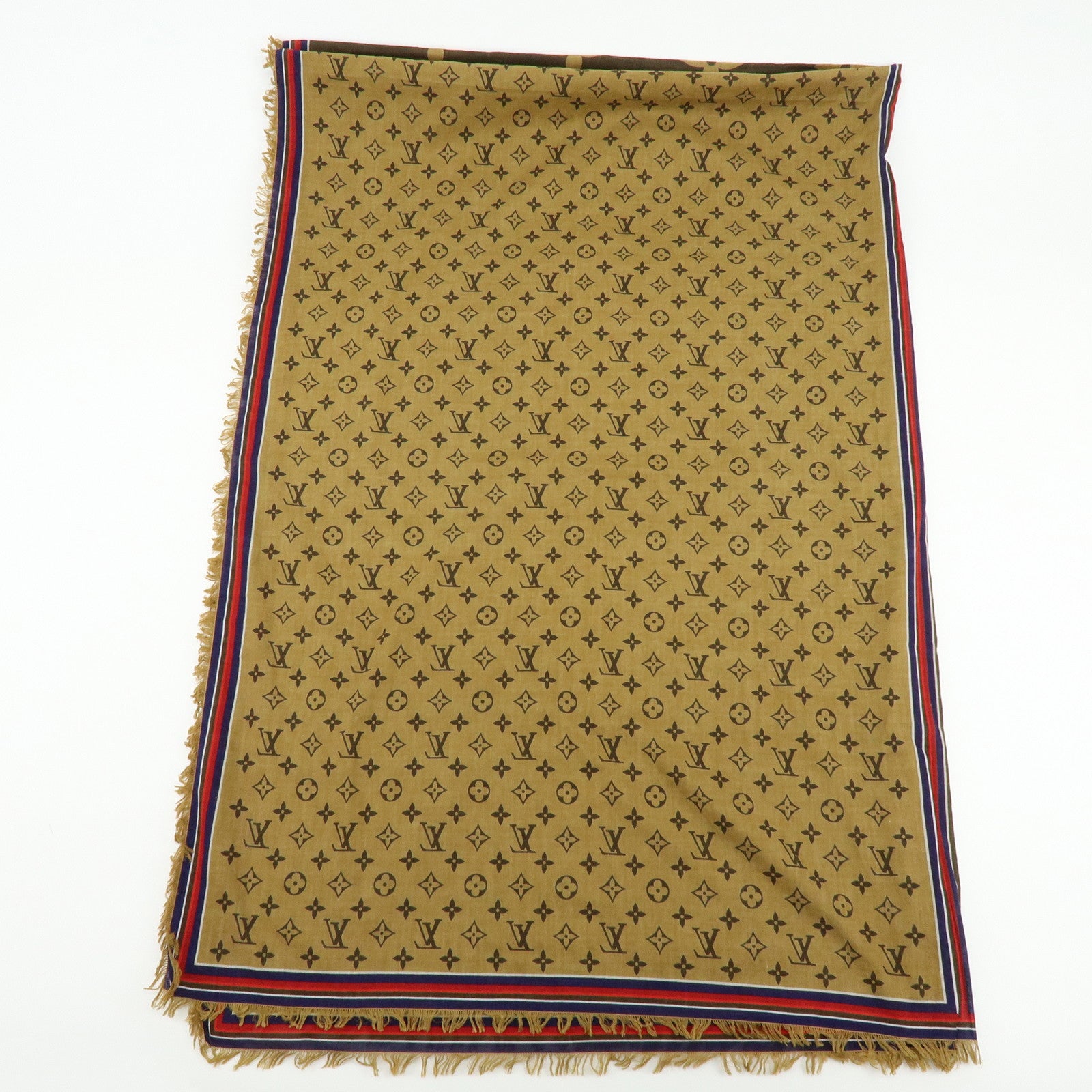 Louis Vuitton Étole Monogram Bliss 100％ Cotton Scarf Brown M76366
