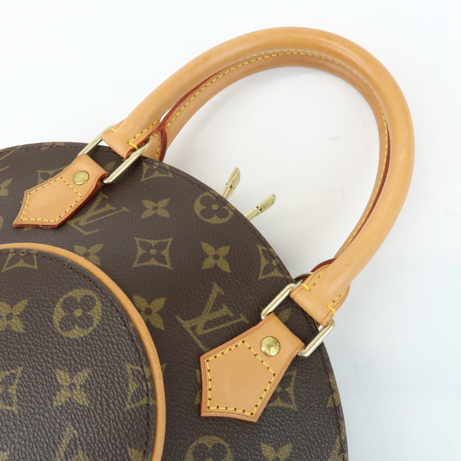 Louis Vuitton Monogram Ellipse PM Hand Bag Brown M51127