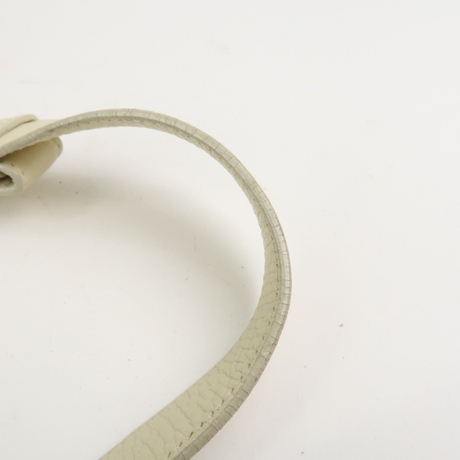 LOEWE Logo Leather Shoulder Bag Crossbody Bag Ivory