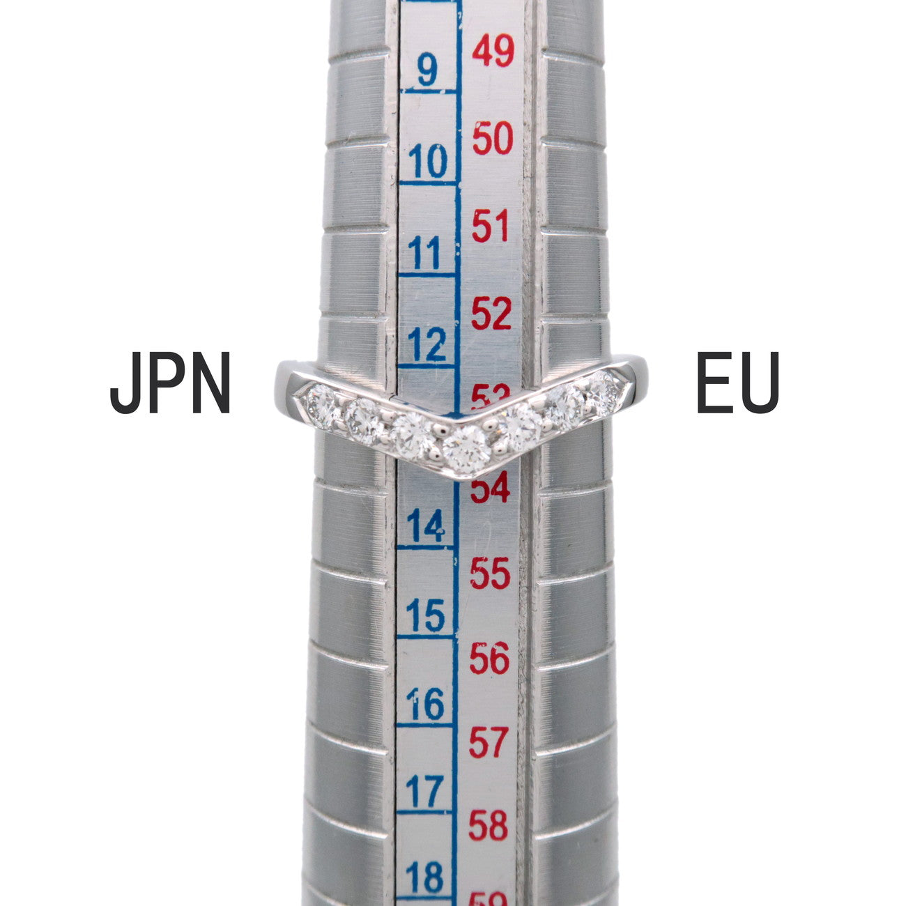 Tiffany & Co V Band Diamond Ring PT950 Platinum US6.5 EU53 HK13