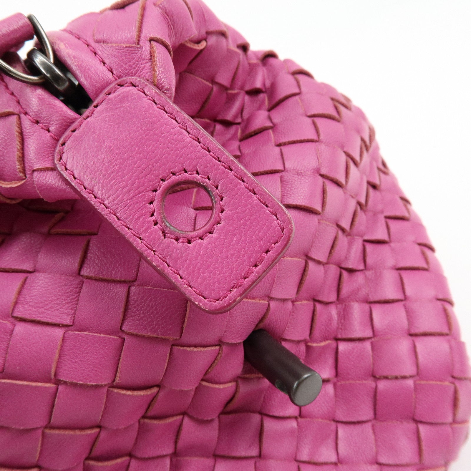 BOTTEGA VENETA Montaigne Lamb Skin Shoulder Bag Purple 272801