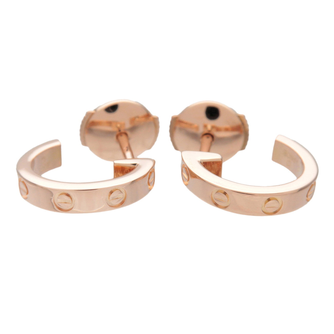 Cartier LOVE Hoop Earrings K18 750PG Rose Gold