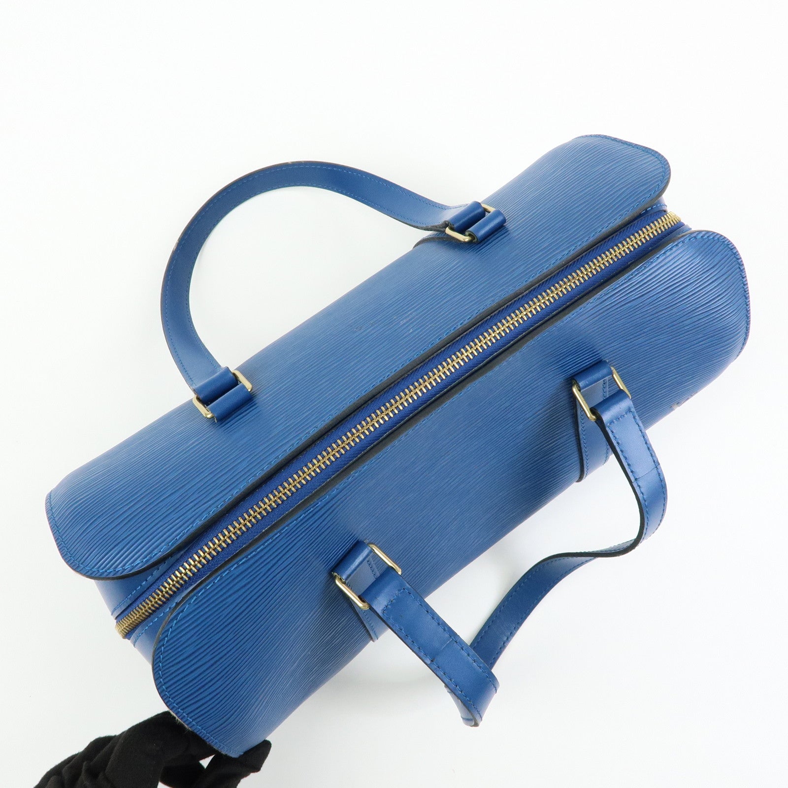 Louis Vuitton Epi Soufflot Shoulder Bag Hand Bag Toledo Blue M52225