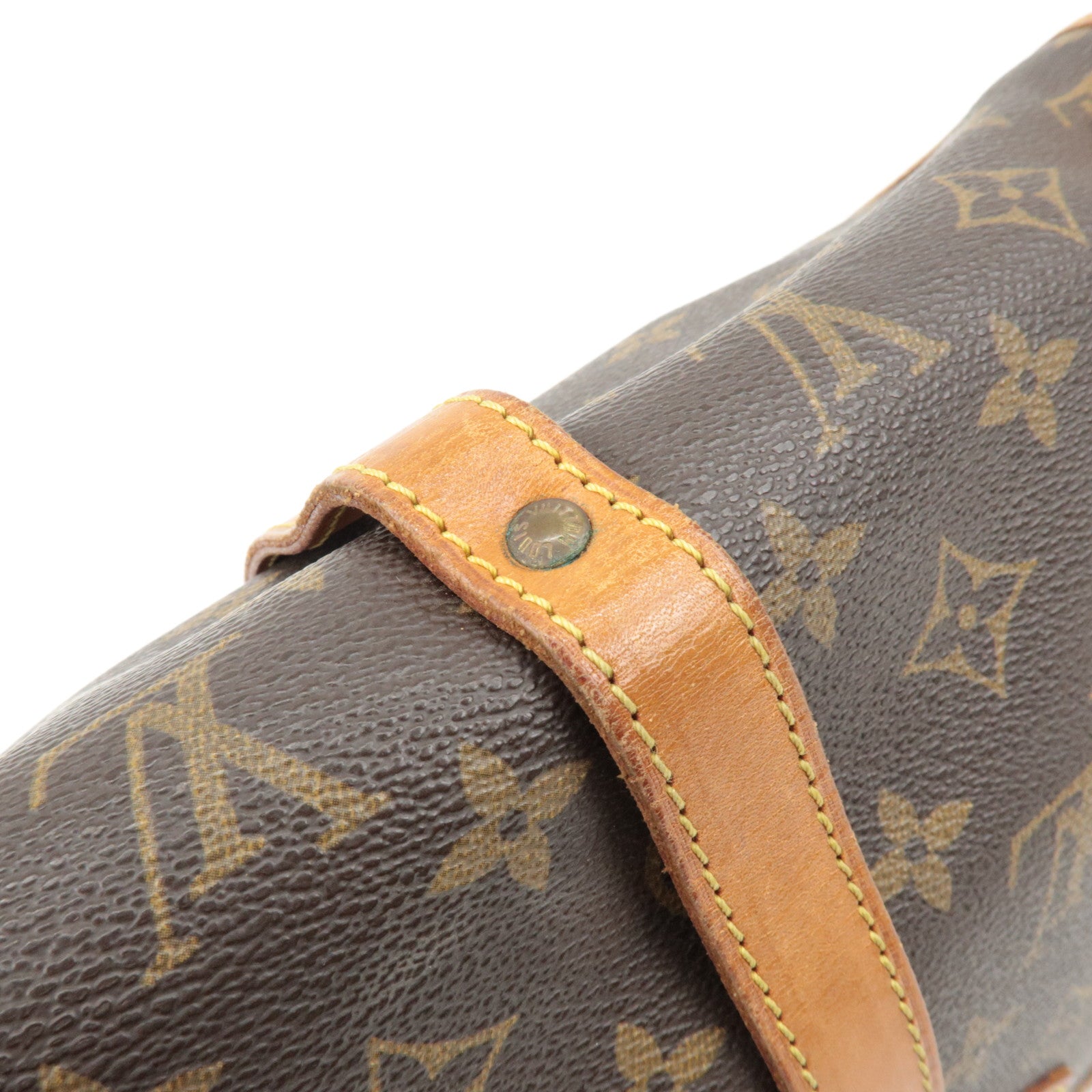 Louis Vuitton Monogram Saumur 30 Shoulder Bag Brown M42256 Used