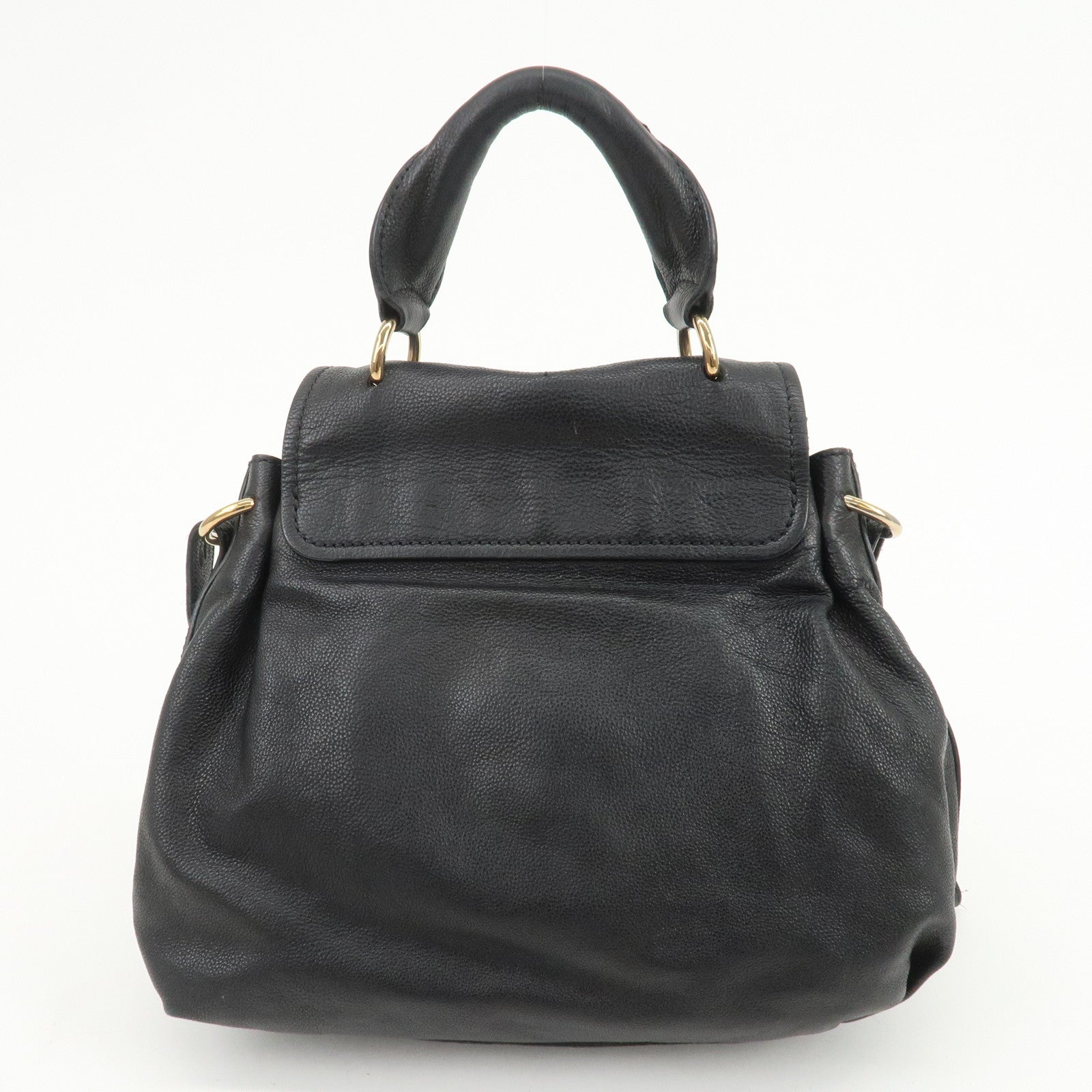 Chloe Elsie Leather 2Way Bag Shoulder Bag Hand Bag Black